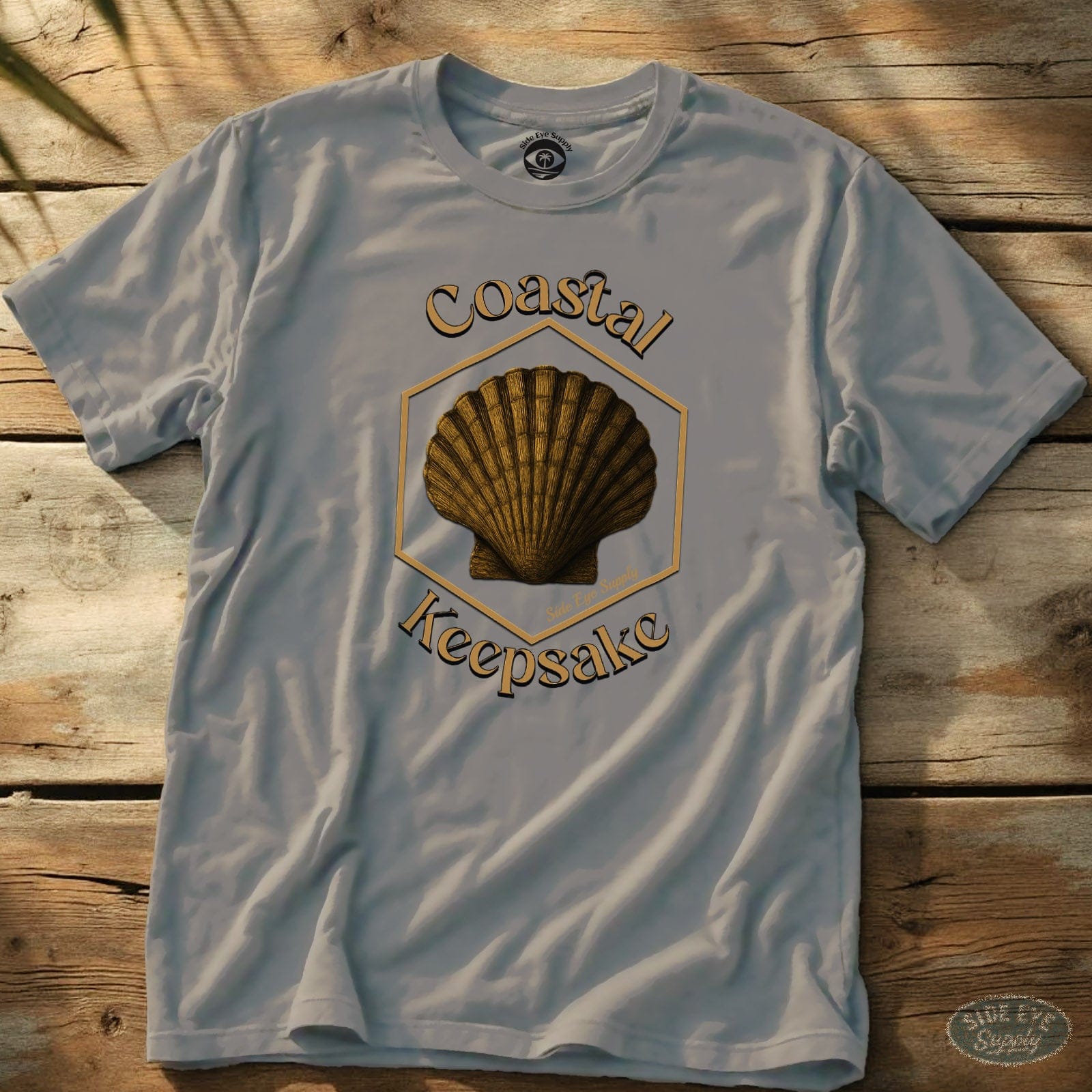 Coastal Keepsake Tee Ice Grey / S - by Side Eye Supply - Surf Beach Life Apparel