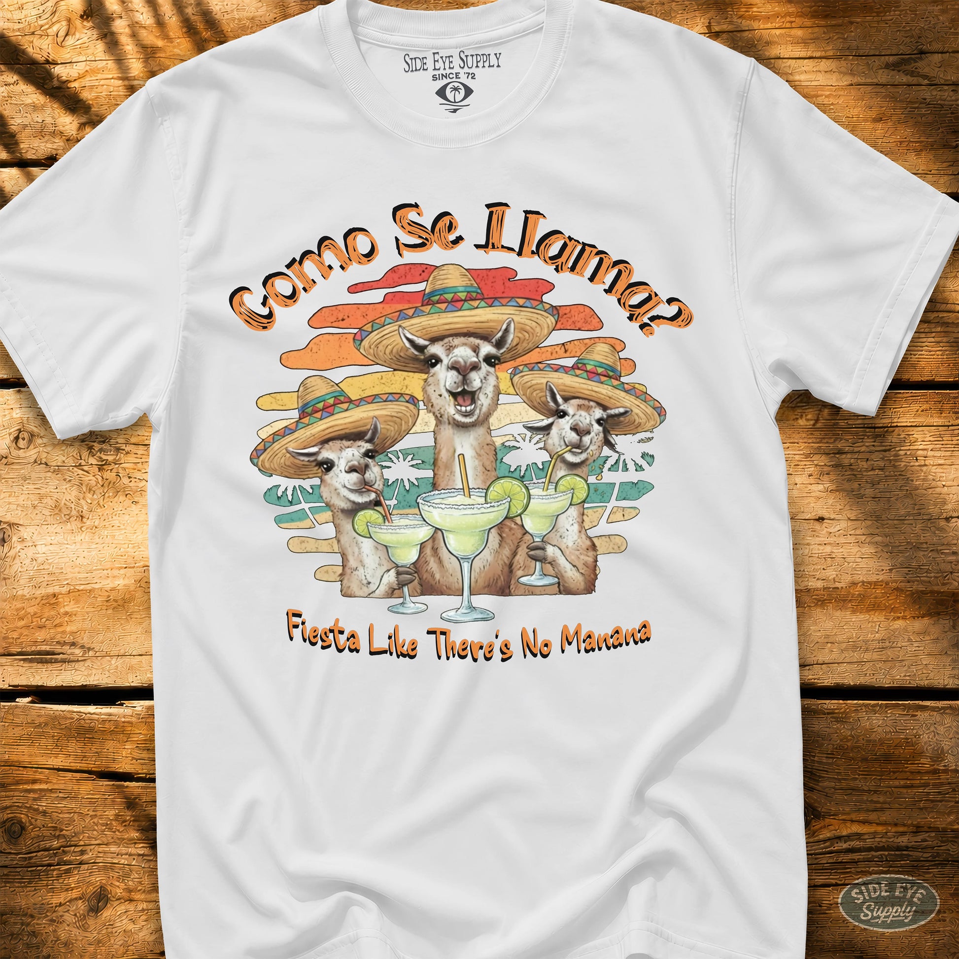 Como Se Llama Tee White / S - by Side Eye Supply - Surf Beach Life Apparel