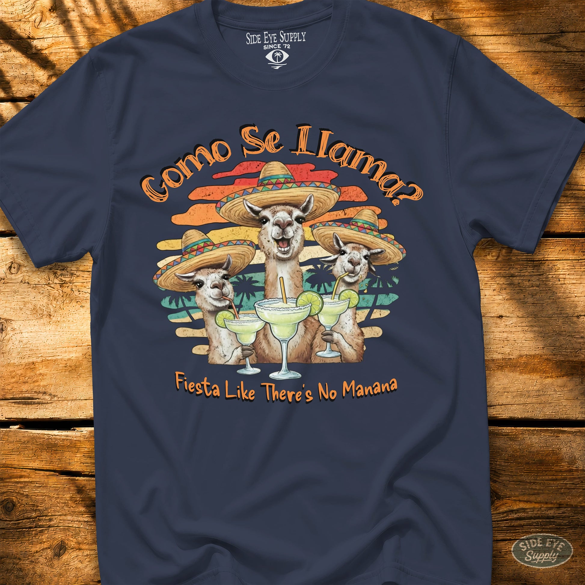Como Se Llama Tee Navy / S - by Side Eye Supply - Surf Beach Life Apparel