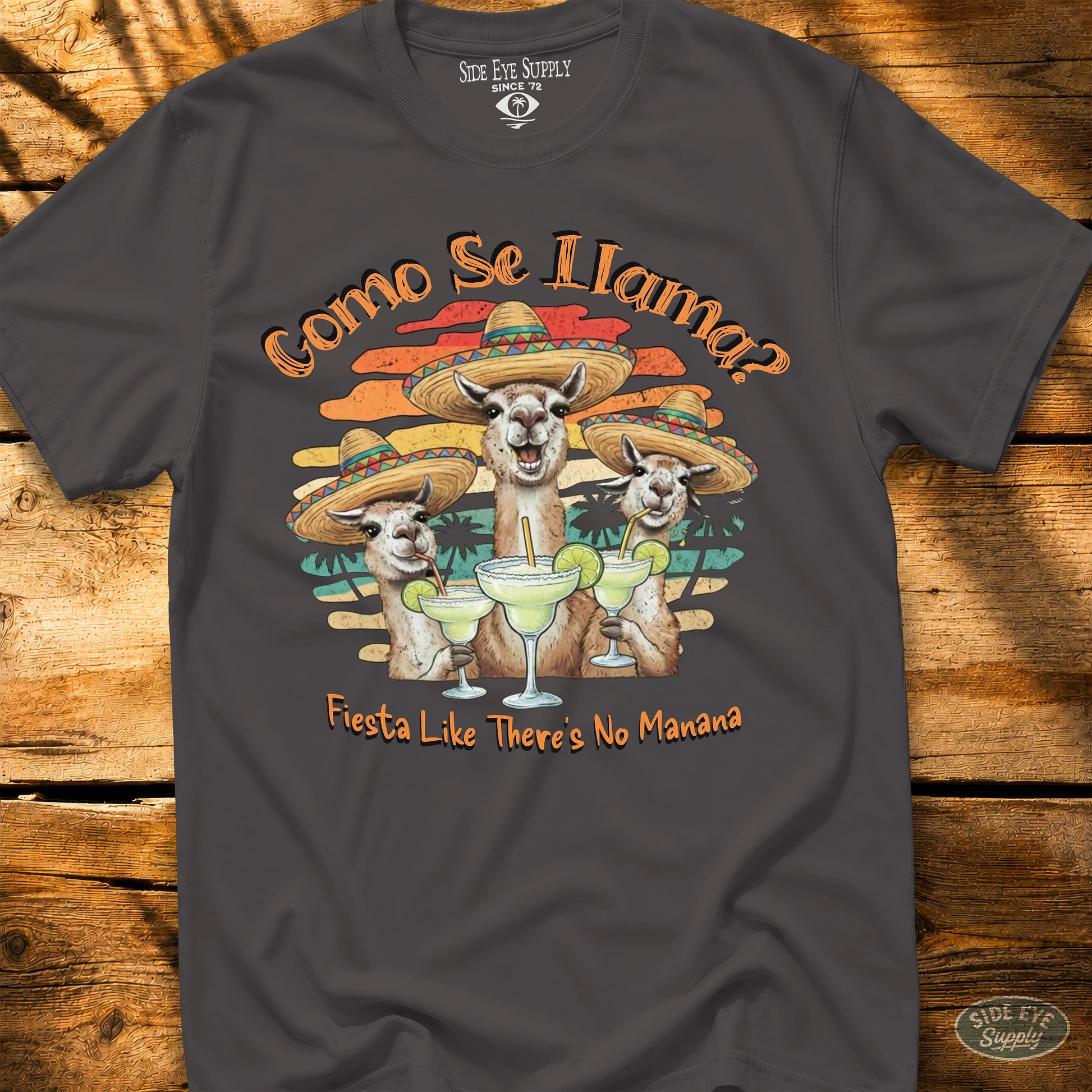 Como Se Llama Tee Charcoal / S - by Side Eye Supply - Surf Beach Life Apparel