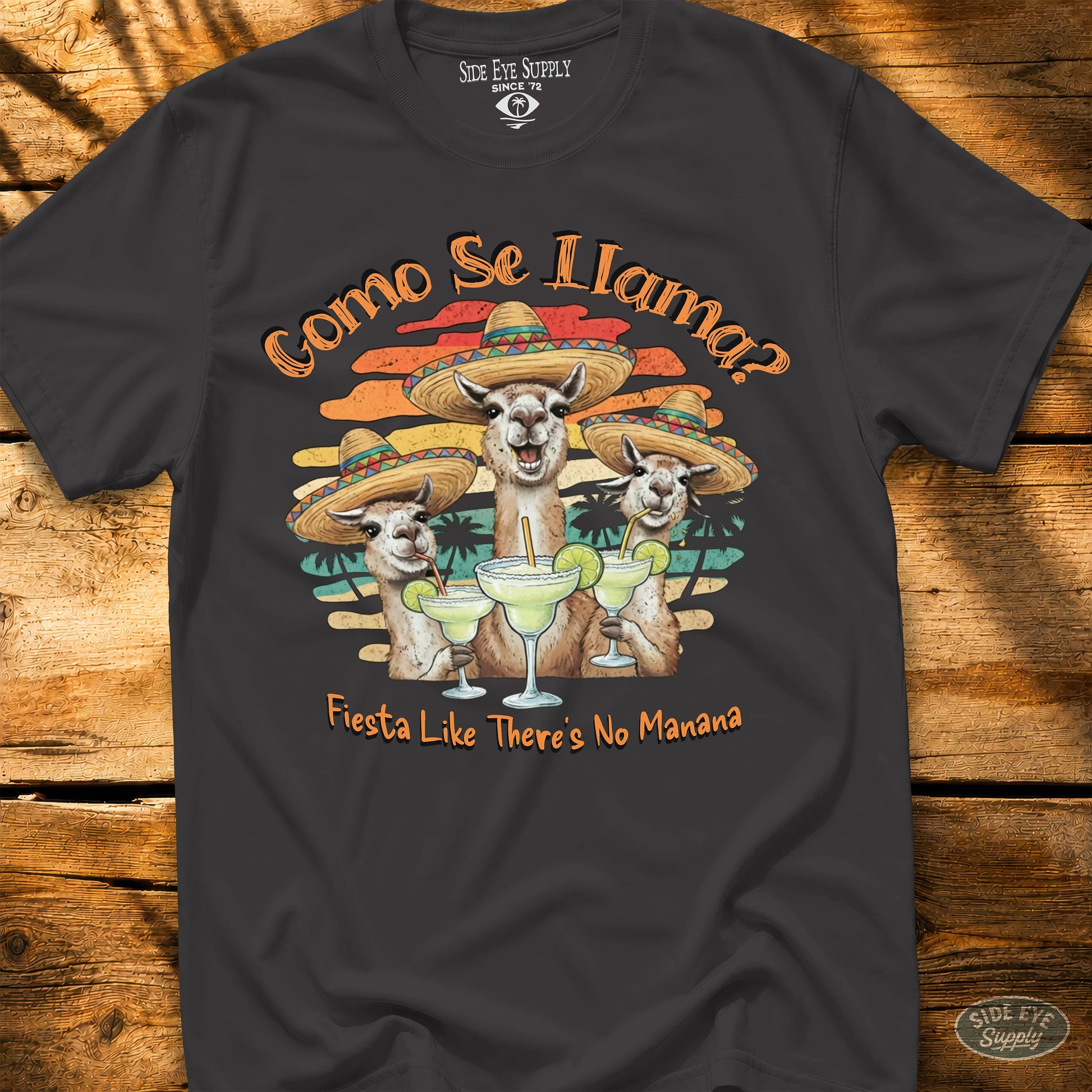 Como Se Llama Tee Black / S - by Side Eye Supply - Surf Beach Life Apparel