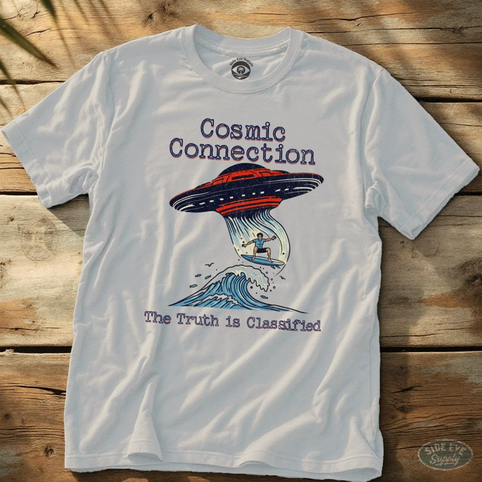 Cosmic Connection Tee White / S - by Side Eye Supply - Surf Beach Life Apparel