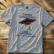 Cosmic Connection Tee Sport Grey / S - by Side Eye Supply - Surf Beach Life Apparel