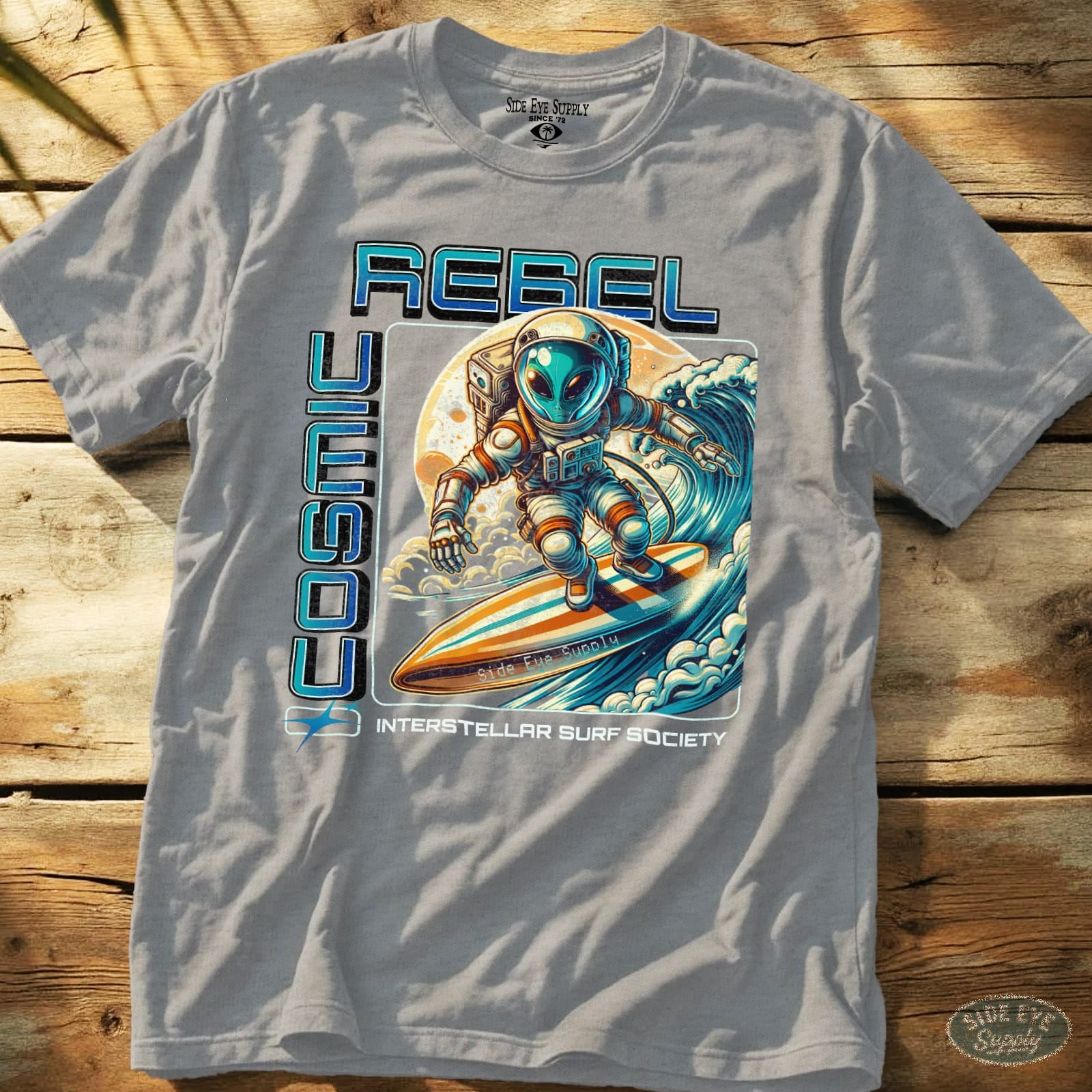 Cosmic Rebel Tee Sport Grey / S - by Side Eye Supply - Surf Beach Life Apparel