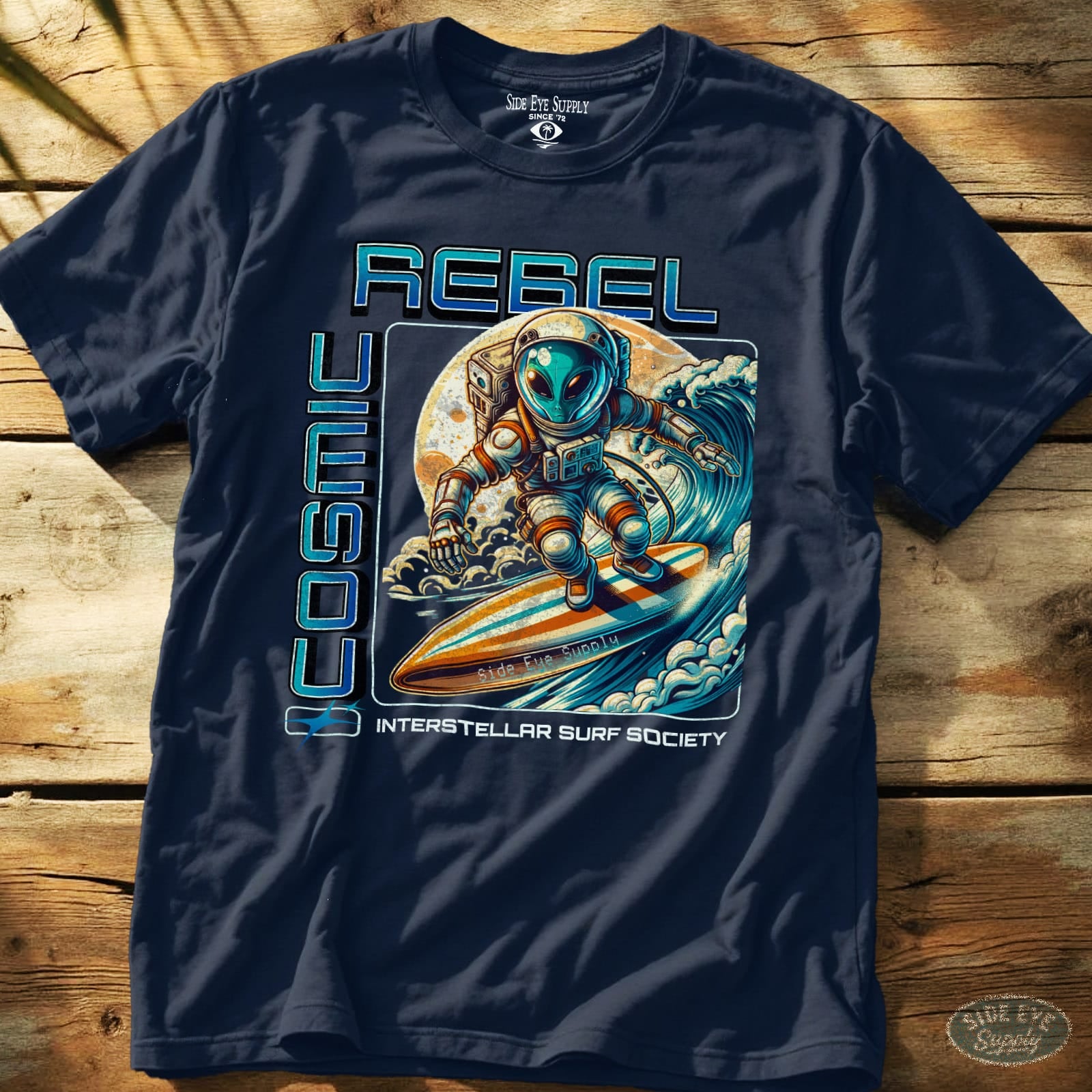 Cosmic Rebel Tee Navy / S - by Side Eye Supply - Surf Beach Life Apparel