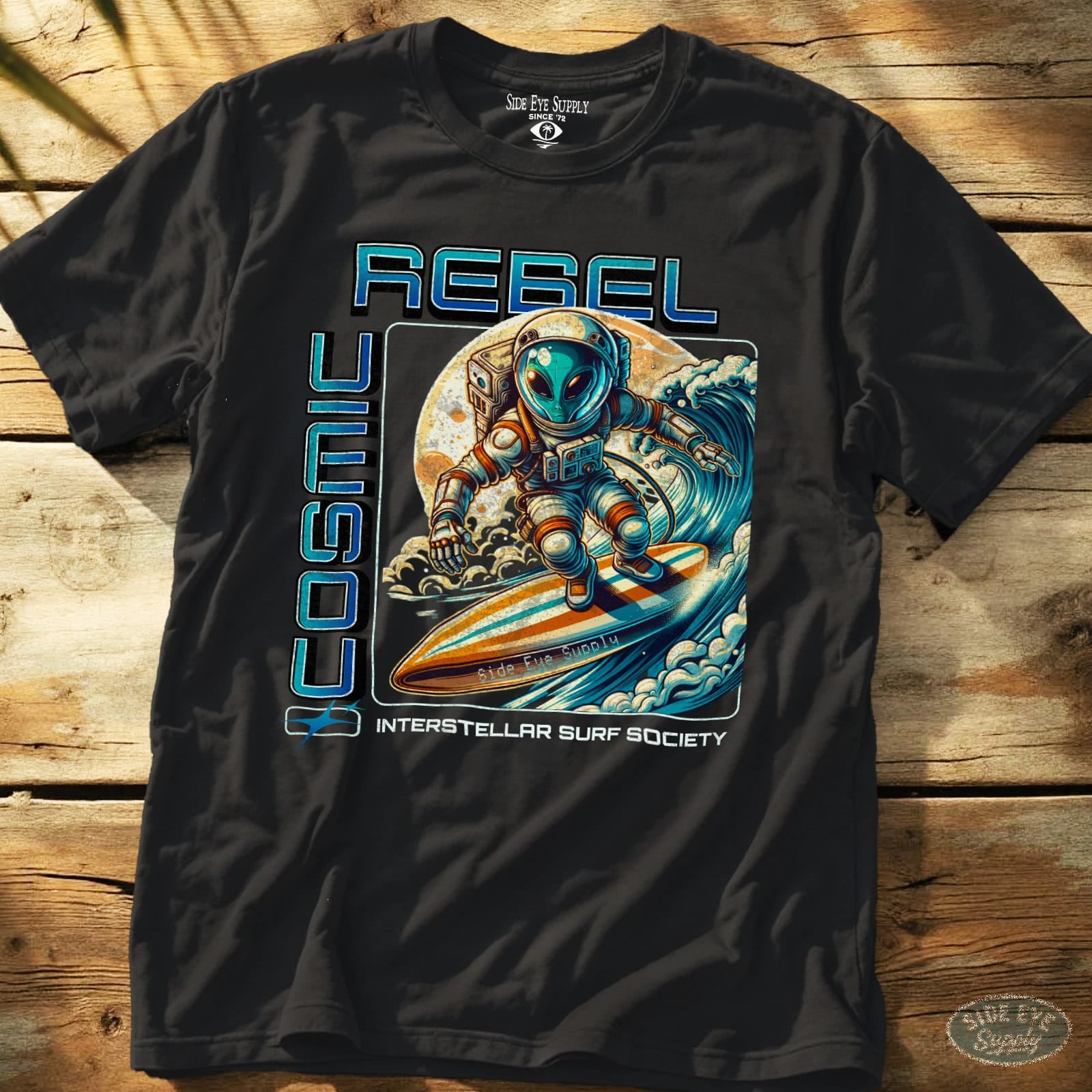 Cosmic Rebel Tee Black / S - by Side Eye Supply - Surf Beach Life Apparel
