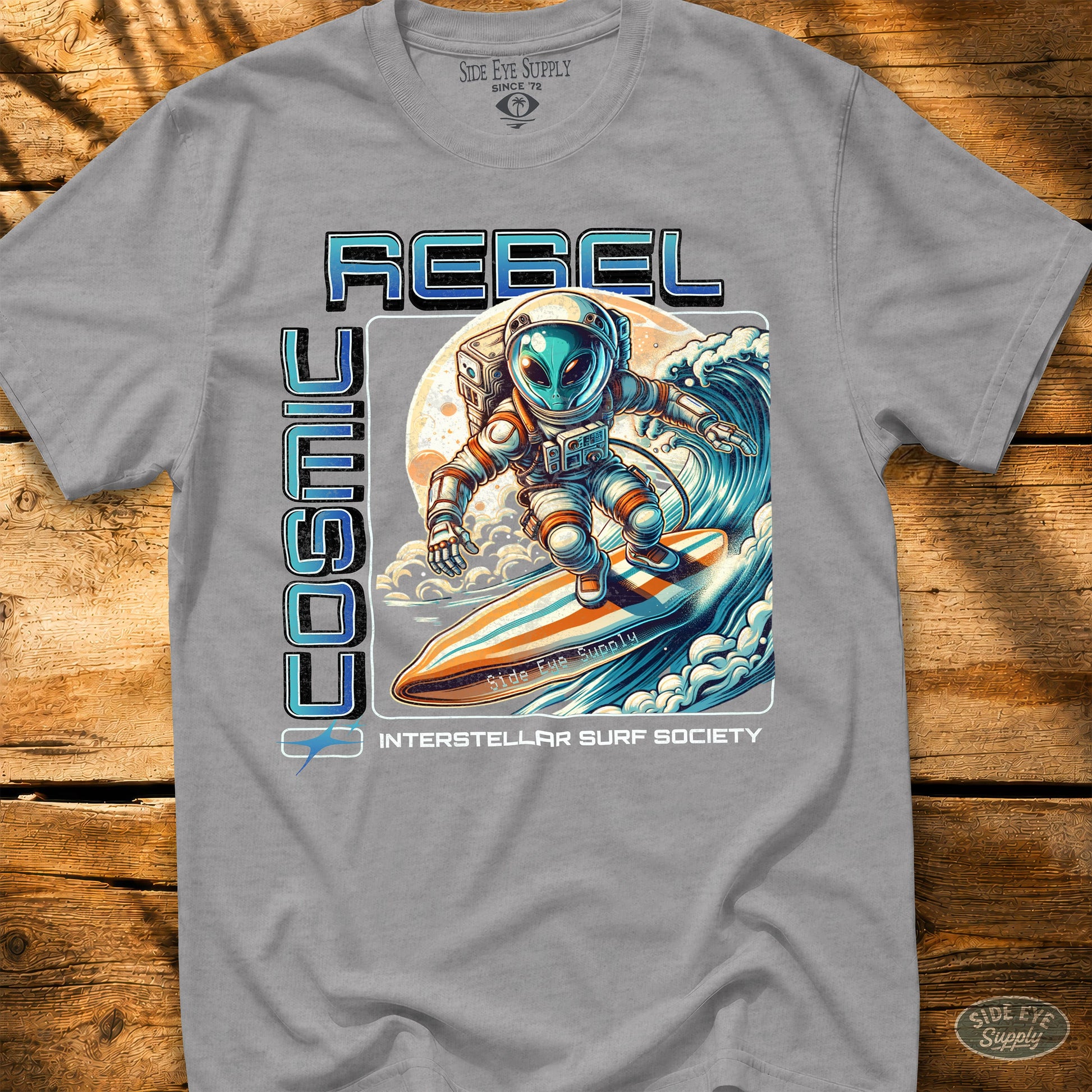 Cosmic Rebel Tee Sport Grey / S - by Side Eye Supply - Surf Beach Life Apparel