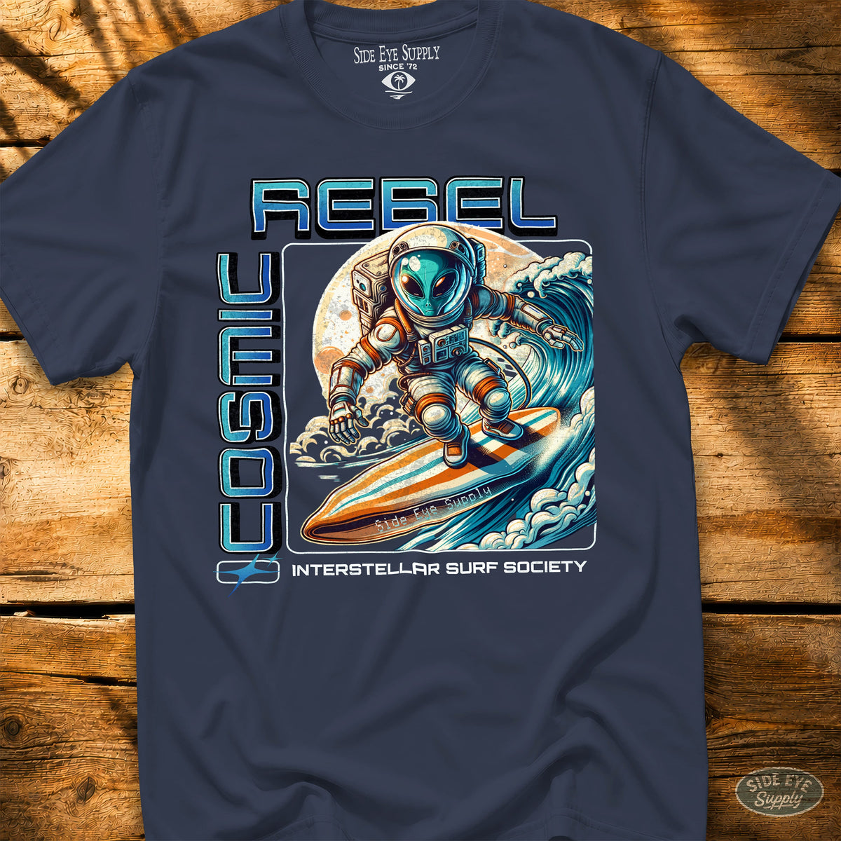 Cosmic Rebel Tee Navy / S - by Side Eye Supply - Surf Beach Life Apparel