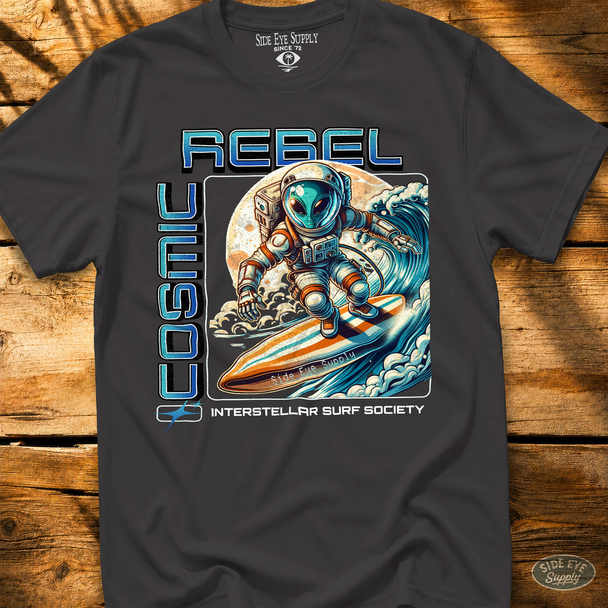Cosmic Rebel Tee Black / S - by Side Eye Supply - Surf Beach Life Apparel