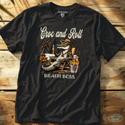 Croc and Roll Tee Black / S - by Side Eye Supply - Surf Beach Life Apparel