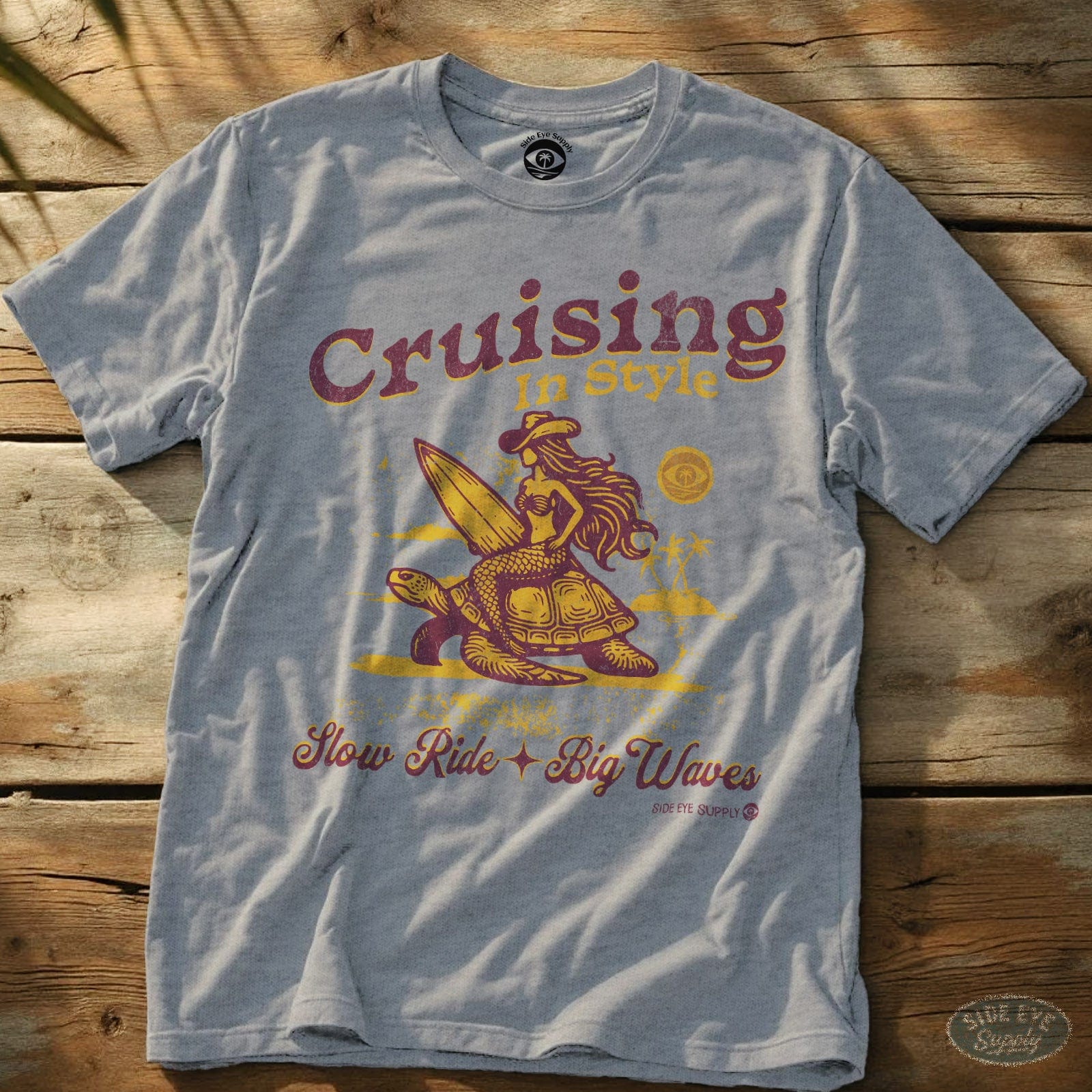 Cruising In Style T-Shirt Sport Grey / S - by Side Eye Supply - Surf Beach Life Apparel