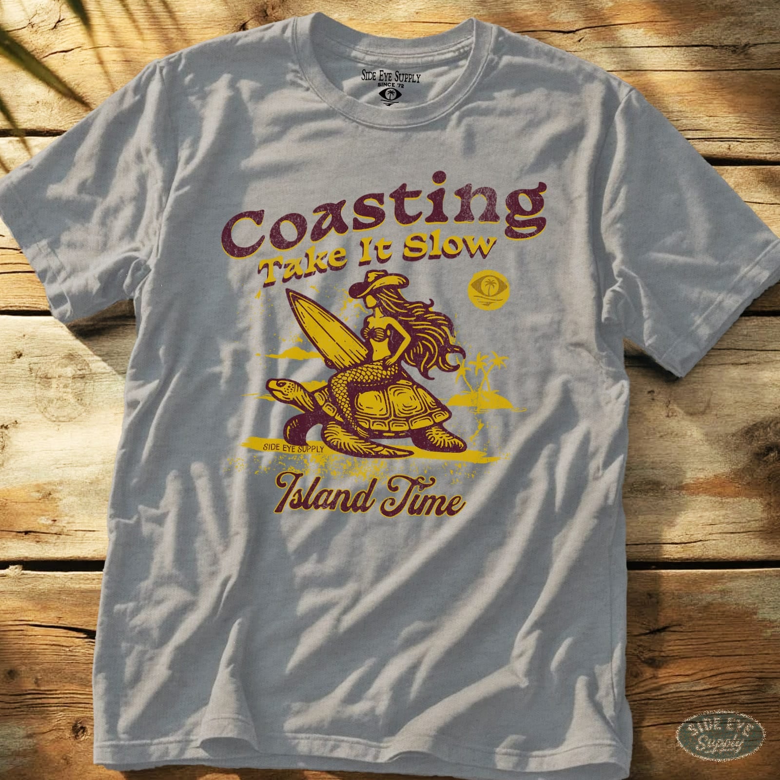 Cruising In Style Tee Sport Grey / S - by Side Eye Supply - Surf Beach Life Apparel