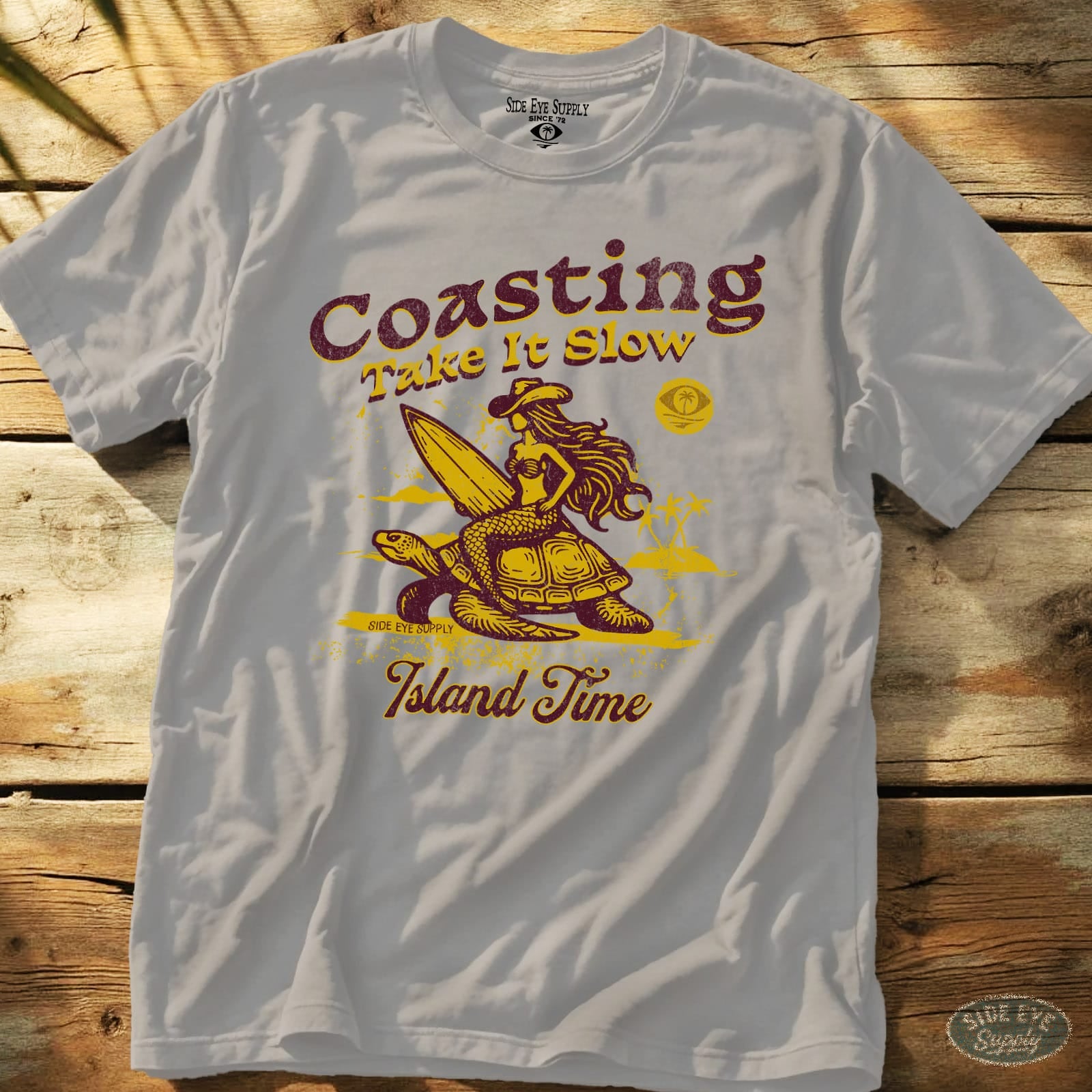 Cruising In Style Tee Ice Grey / S - by Side Eye Supply - Surf Beach Life Apparel