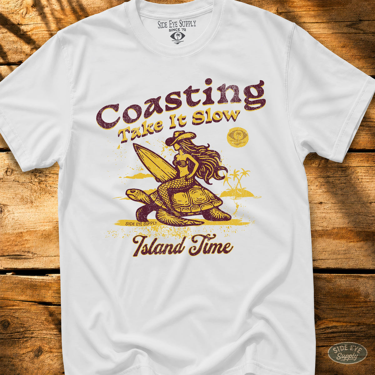 Cruising In Style Tee White / S - by Side Eye Supply - Surf Beach Life Apparel
