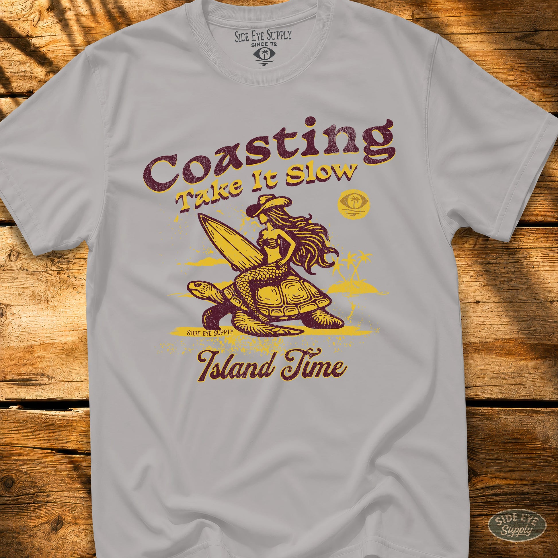 Cruising In Style Tee Ice Grey / S - by Side Eye Supply - Surf Beach Life Apparel
