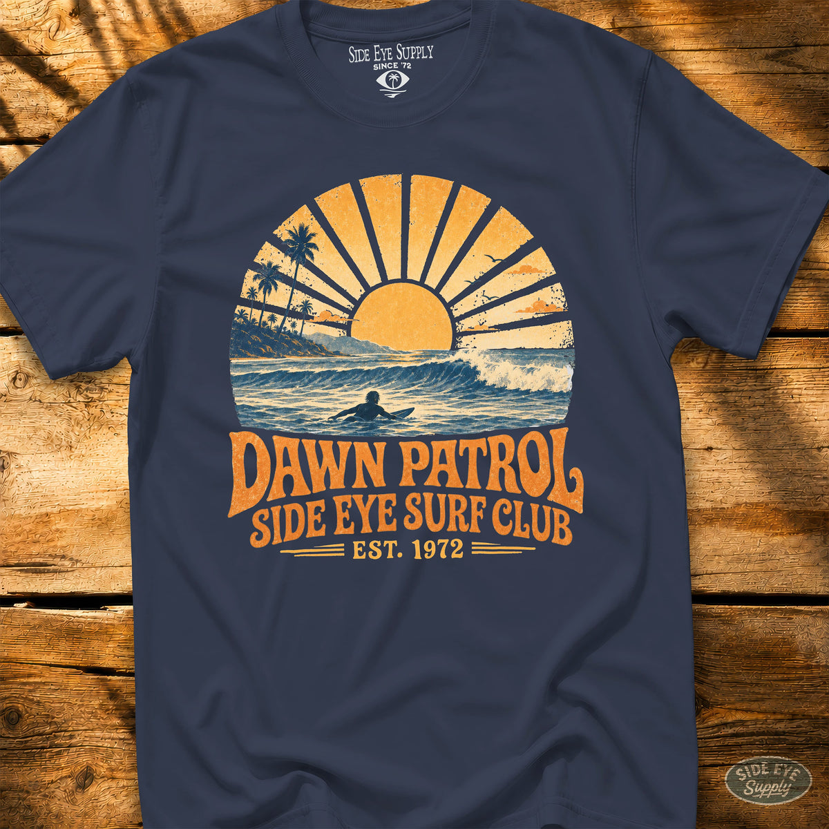 Dawn Patrol Tee Navy / S - by Side Eye Supply - Surf Beach Life Apparel