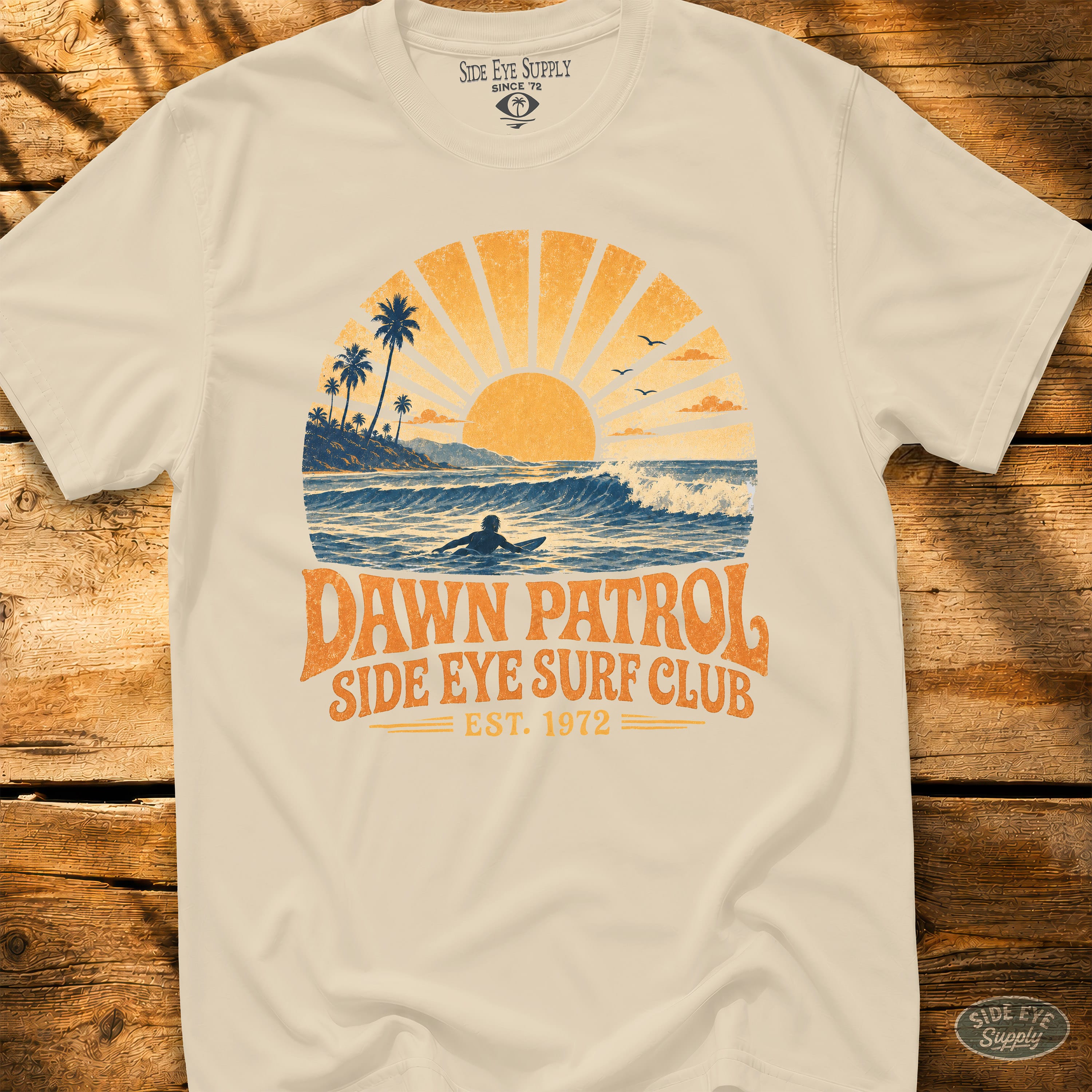 Dawn Patrol Tee Natural / S - by Side Eye Supply - Surf Beach Life Apparel
