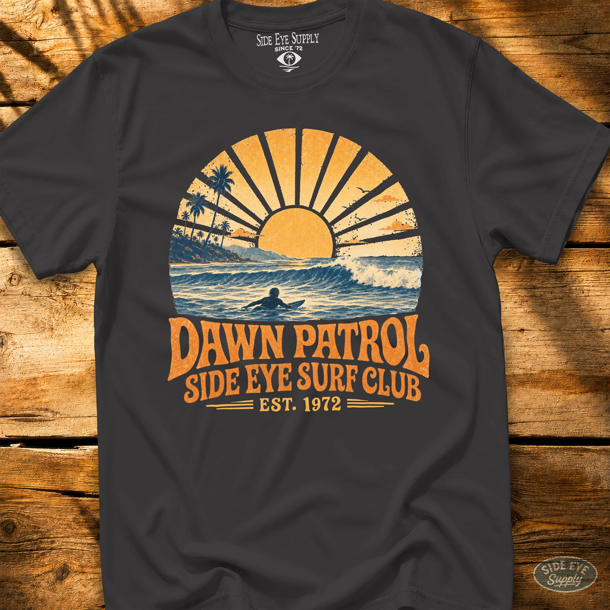 Dawn Patrol Tee Black / S - by Side Eye Supply - Surf Beach Life Apparel
