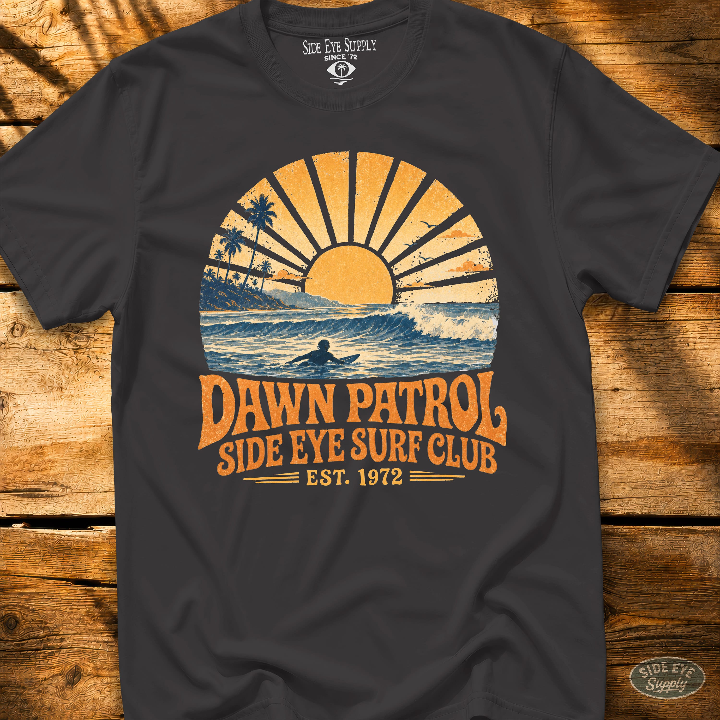 Dawn Patrol Tee Black / S - by Side Eye Supply - Surf Beach Life Apparel