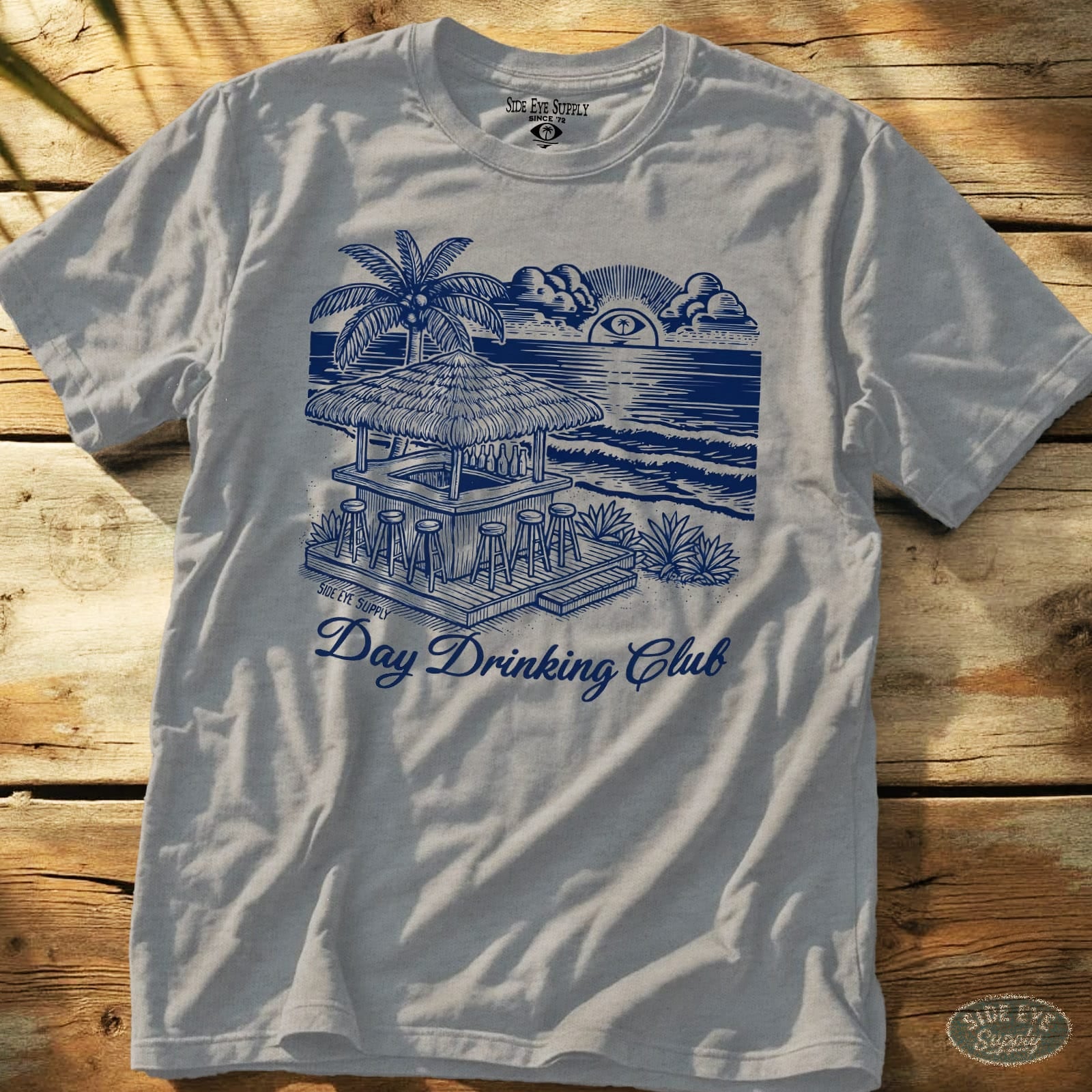 Day Drinking Club Tee Sport Grey / S - by Side Eye Supply - Surf Beach Life Apparel