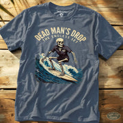 Dead Man's Drop Tee Heather Indigo / S - by Side Eye Supply - Surf Beach Life Apparel