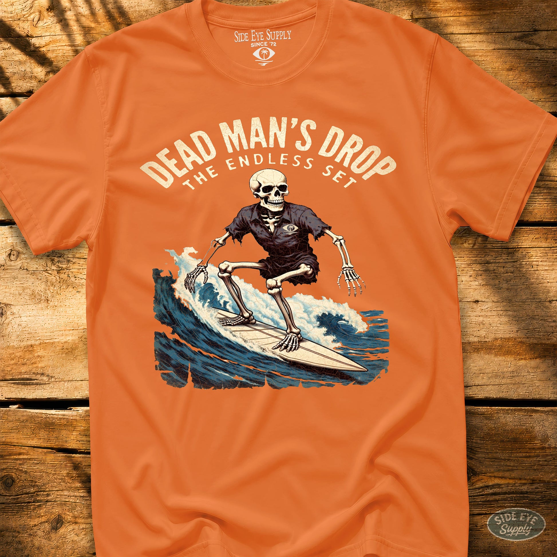 Dead Man's Drop Tee Orange / S - by Side Eye Supply - Surf Beach Life Apparel