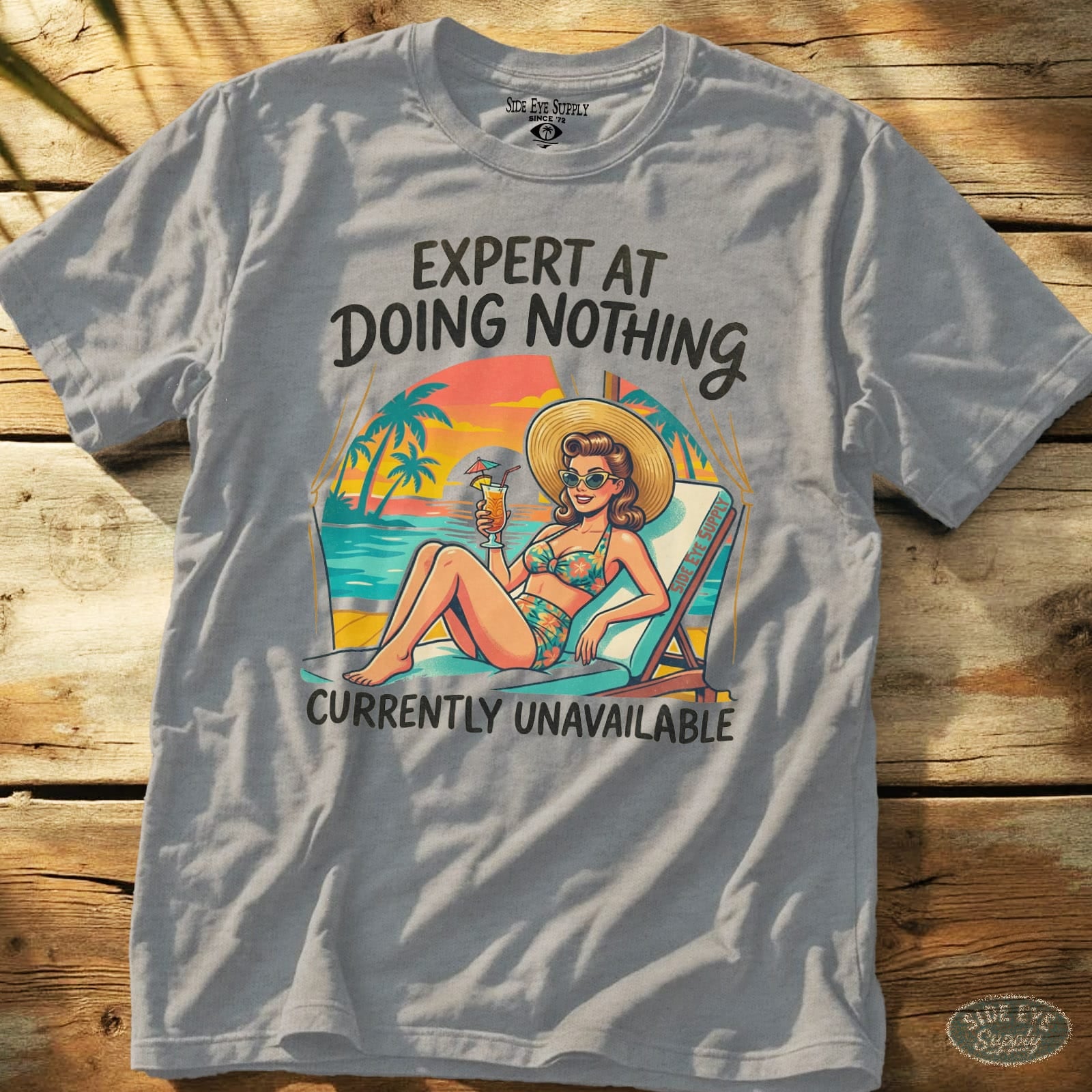 Do Nothing Tee Sport Grey / S - by Side Eye Supply - Surf Beach Life Apparel