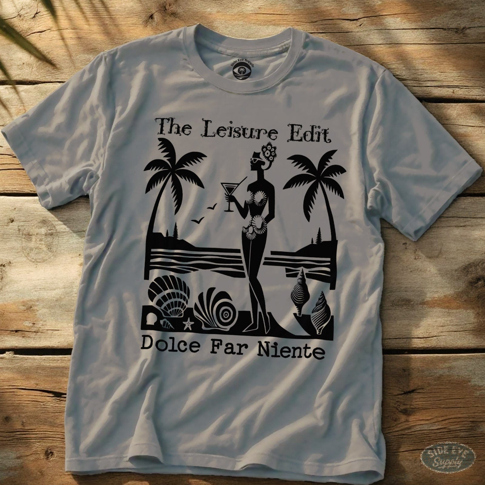Dolce Far Niente Tee Ice Grey / S - by Side Eye Supply - Surf Beach Life Apparel