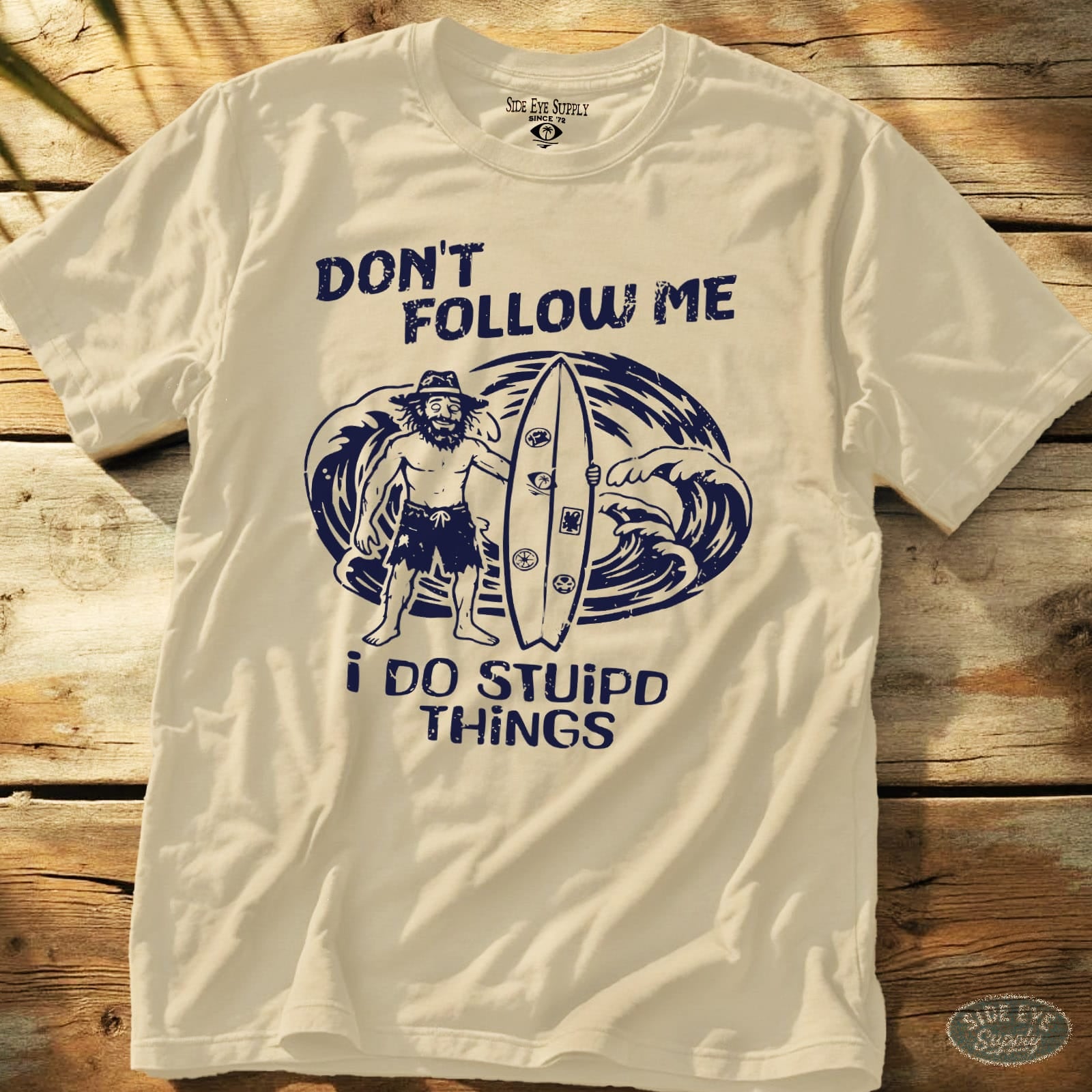 Don't Follow Tee Natural / S - by Side Eye Supply - Surf Beach Life Apparel