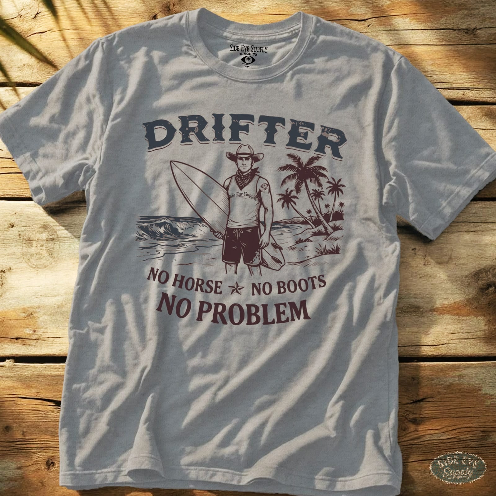 Drifter Tee Sport Grey / S - by Side Eye Supply - Surf Beach Life Apparel
