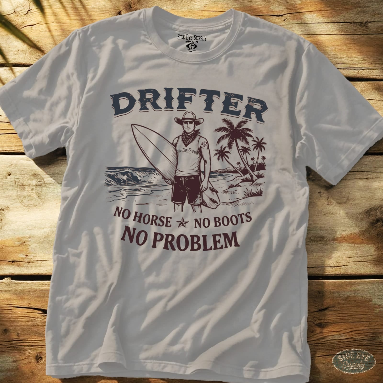 Drifter Tee Ice Grey / S - by Side Eye Supply - Surf Beach Life Apparel