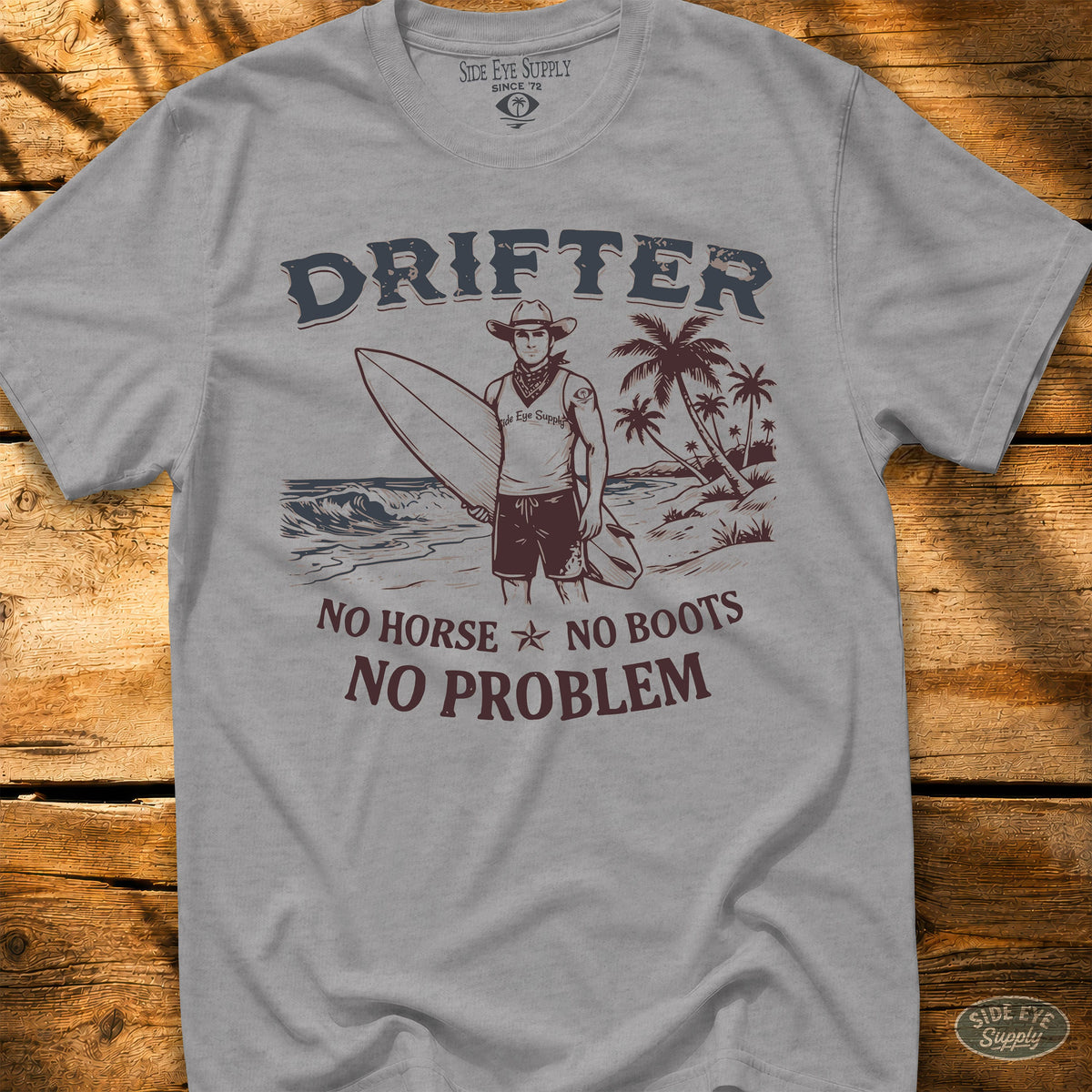 Drifter Tee Sport Grey / S - by Side Eye Supply - Surf Beach Life Apparel