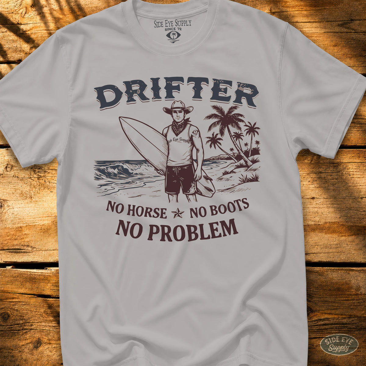 Drifter Tee Ice Grey / S - by Side Eye Supply - Surf Beach Life Apparel