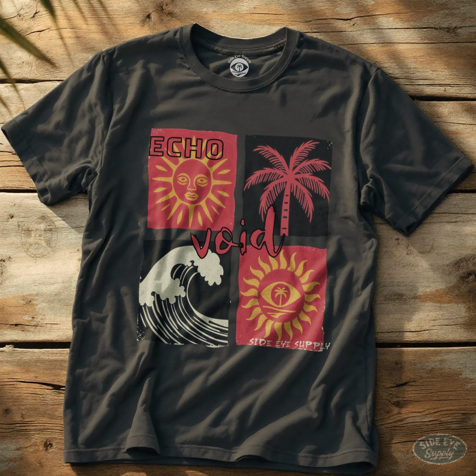 Echo Void Tee Charcoal / S - by Side Eye Supply - Surf Beach Life Apparel