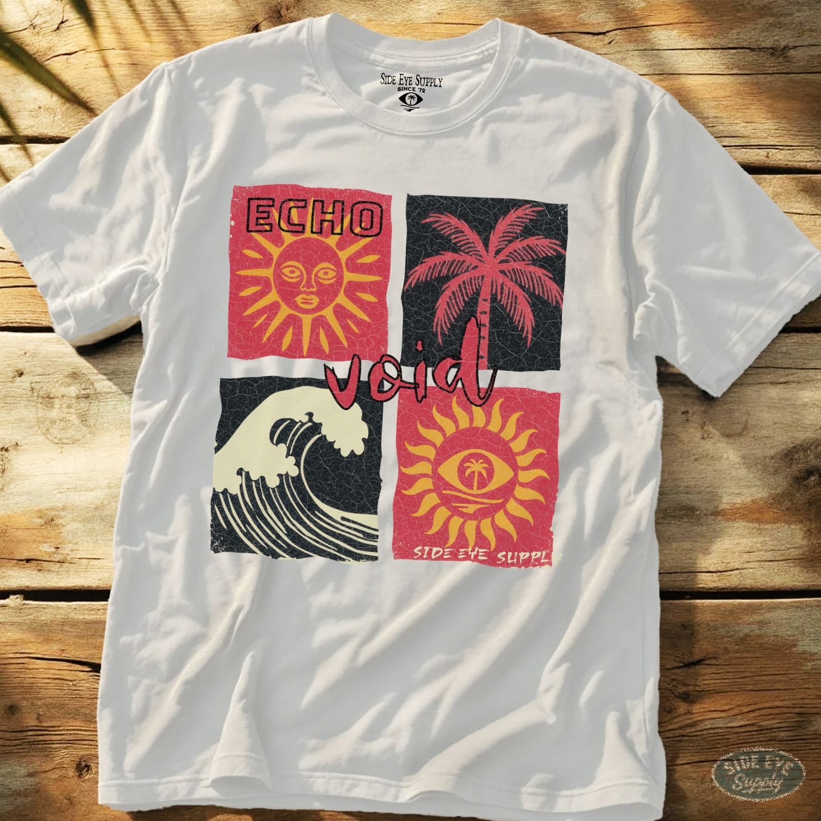 Echo Void Tee White / S - by Side Eye Supply - Surf Beach Life Apparel