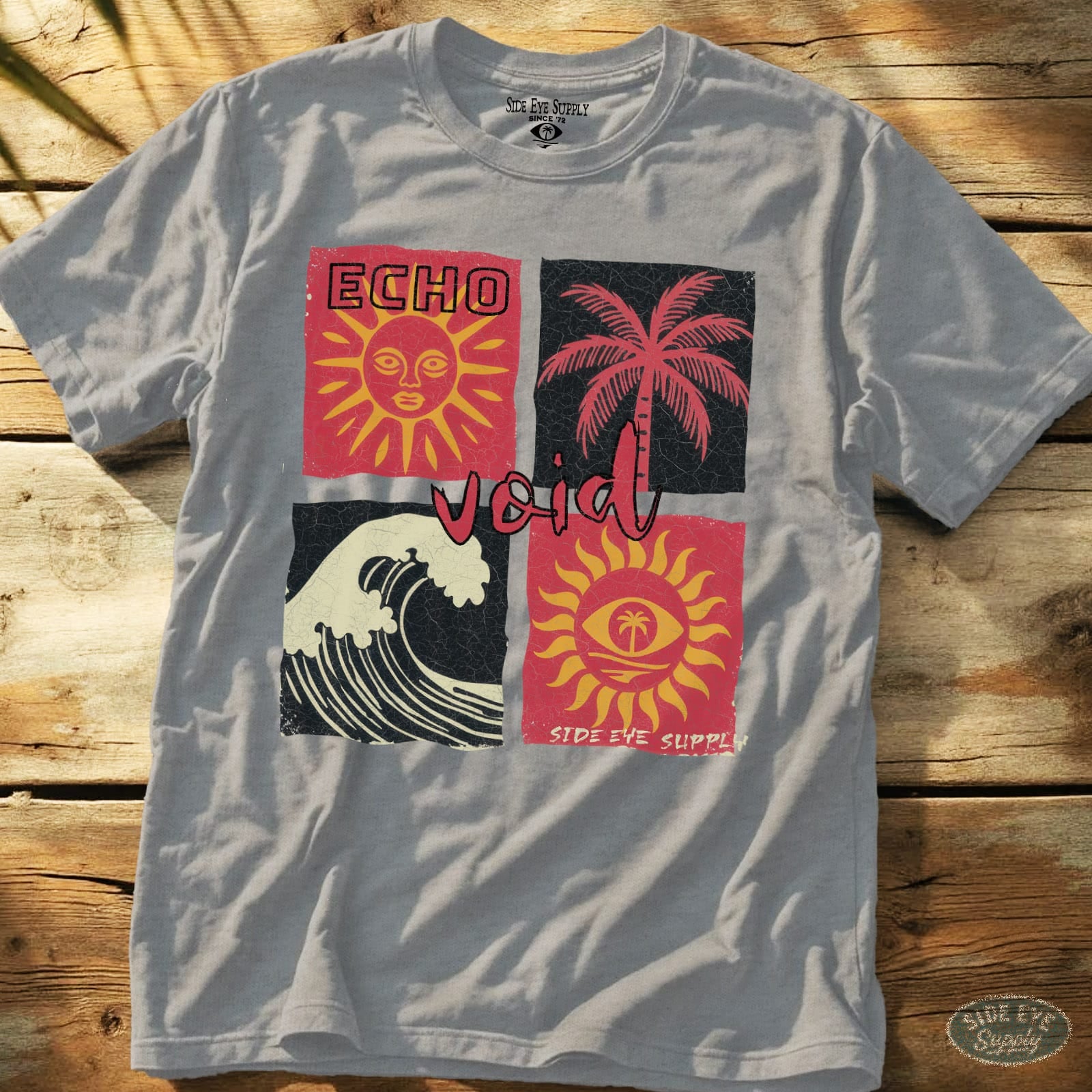 Echo Void Tee Sport Grey / S - by Side Eye Supply - Surf Beach Life Apparel
