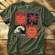 Echo Void Tee Military Green / S - by Side Eye Supply - Surf Beach Life Apparel