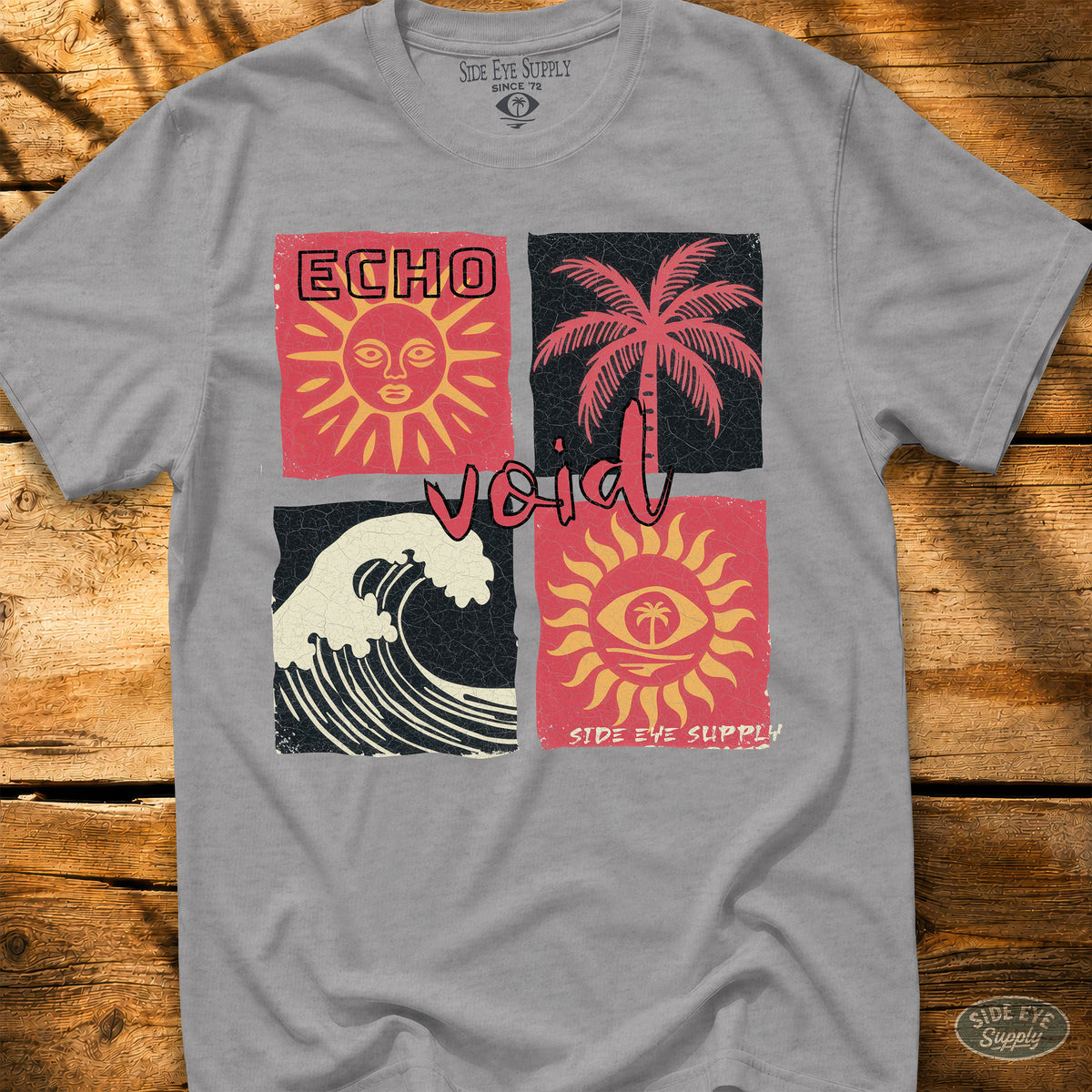 Echo Void Tee Sport Grey / S - by Side Eye Supply - Surf Beach Life Apparel