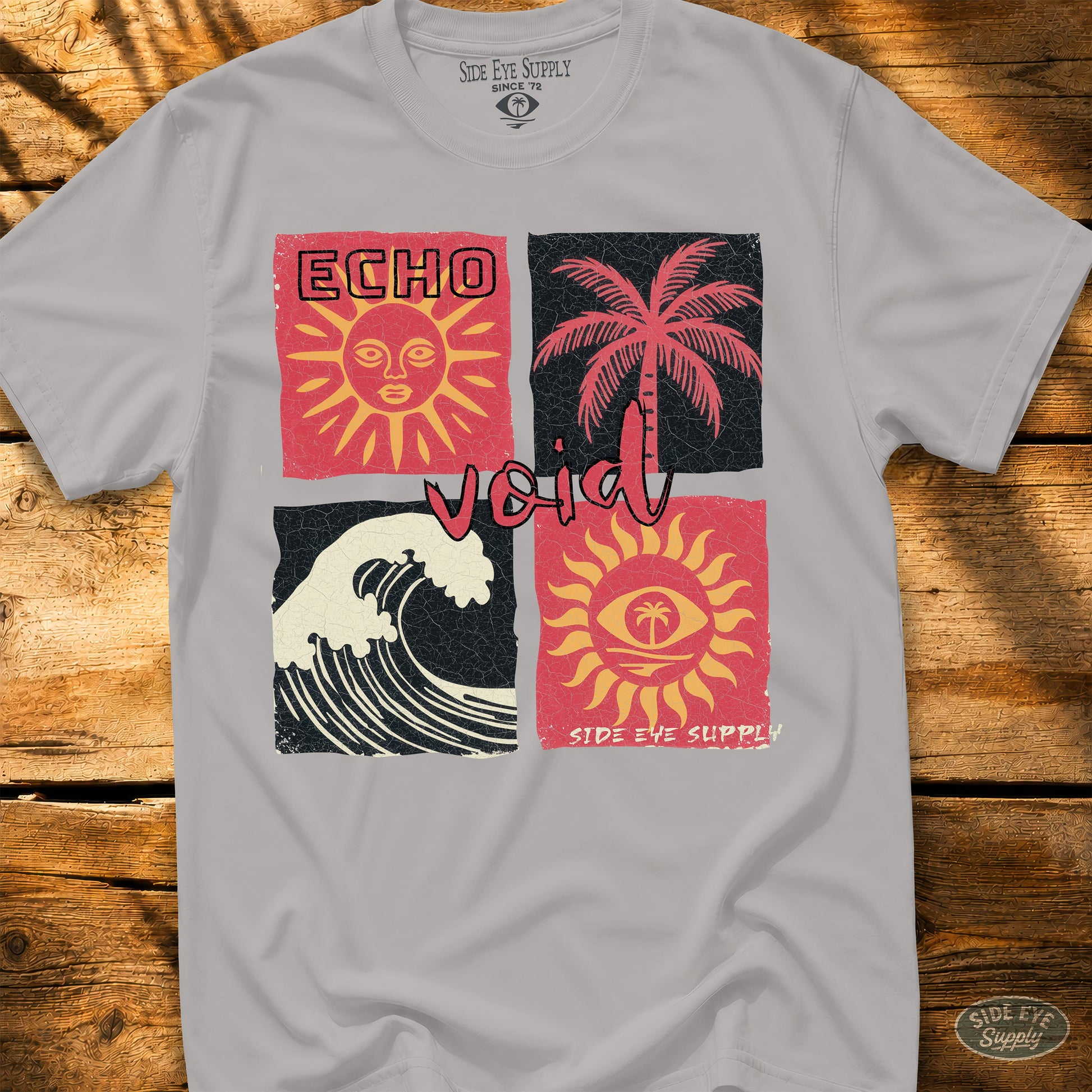 Echo Void Tee Ice Grey / S - by Side Eye Supply - Surf Beach Life Apparel