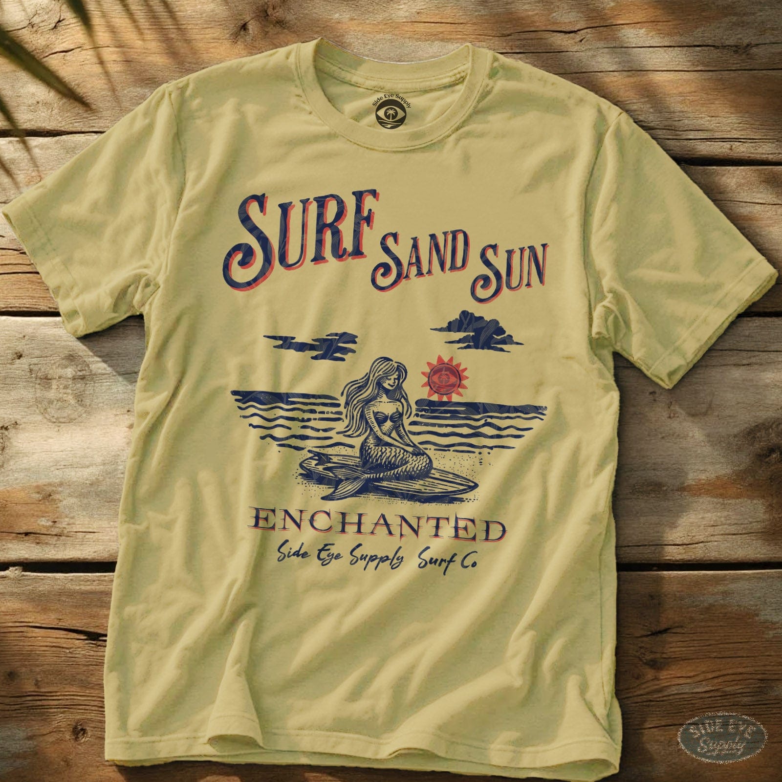 Enchanted Tee Cornsilk / S - by Side Eye Supply - Surf Beach Life Apparel