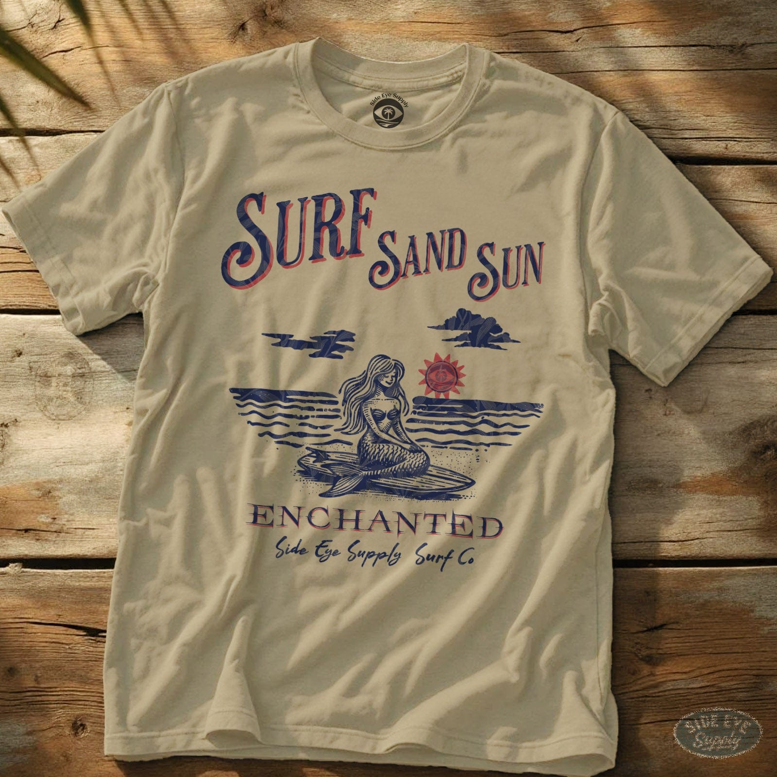 Enchanted Tee Sand / S - by Side Eye Supply - Surf Beach Life Apparel