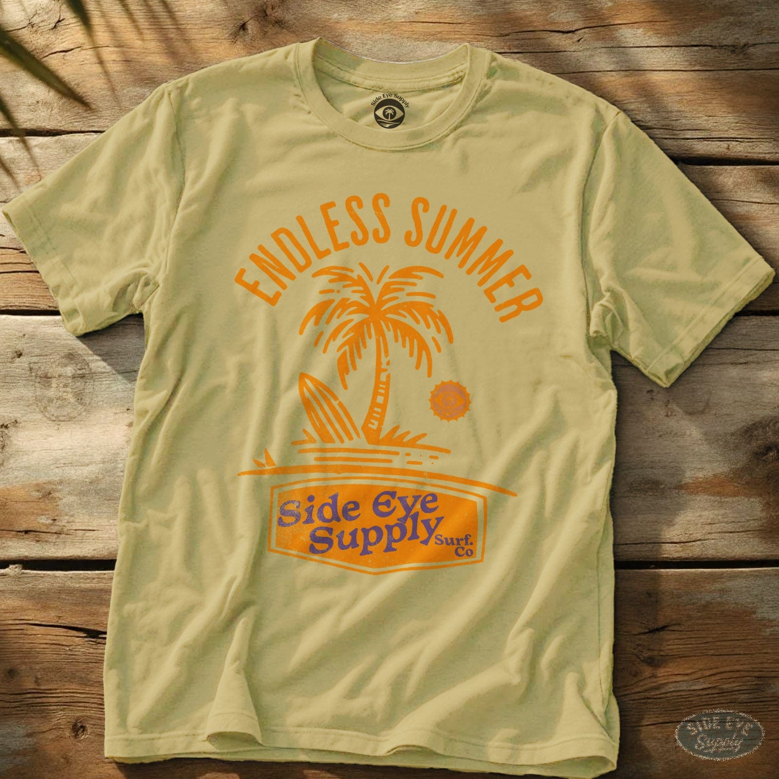 Endless Summer T-Shirt Cornsilk / S - by Side Eye Supply - Surf Beach Life Apparel