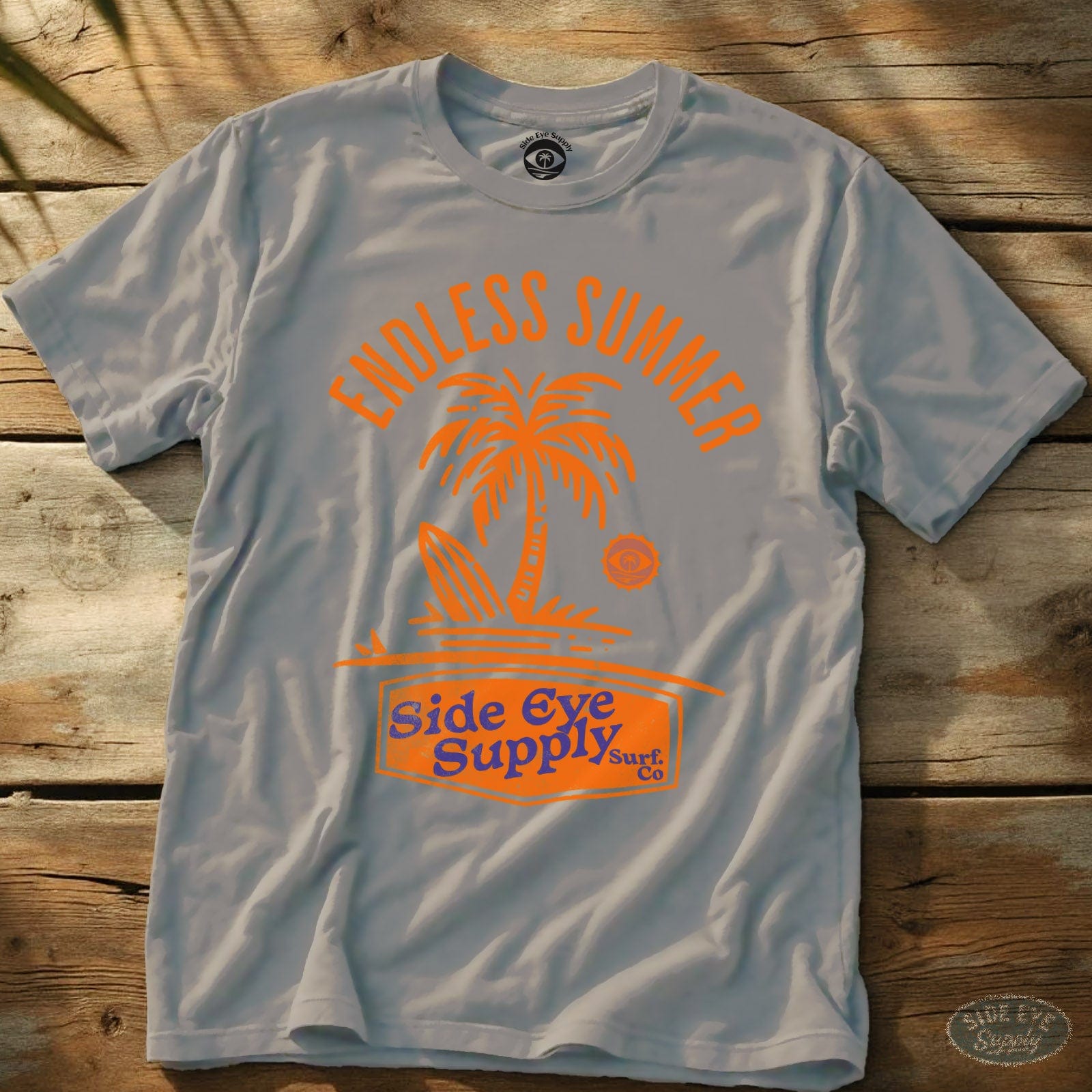 Endless Summer T-Shirt Ice Grey / S - by Side Eye Supply - Surf Beach Life Apparel