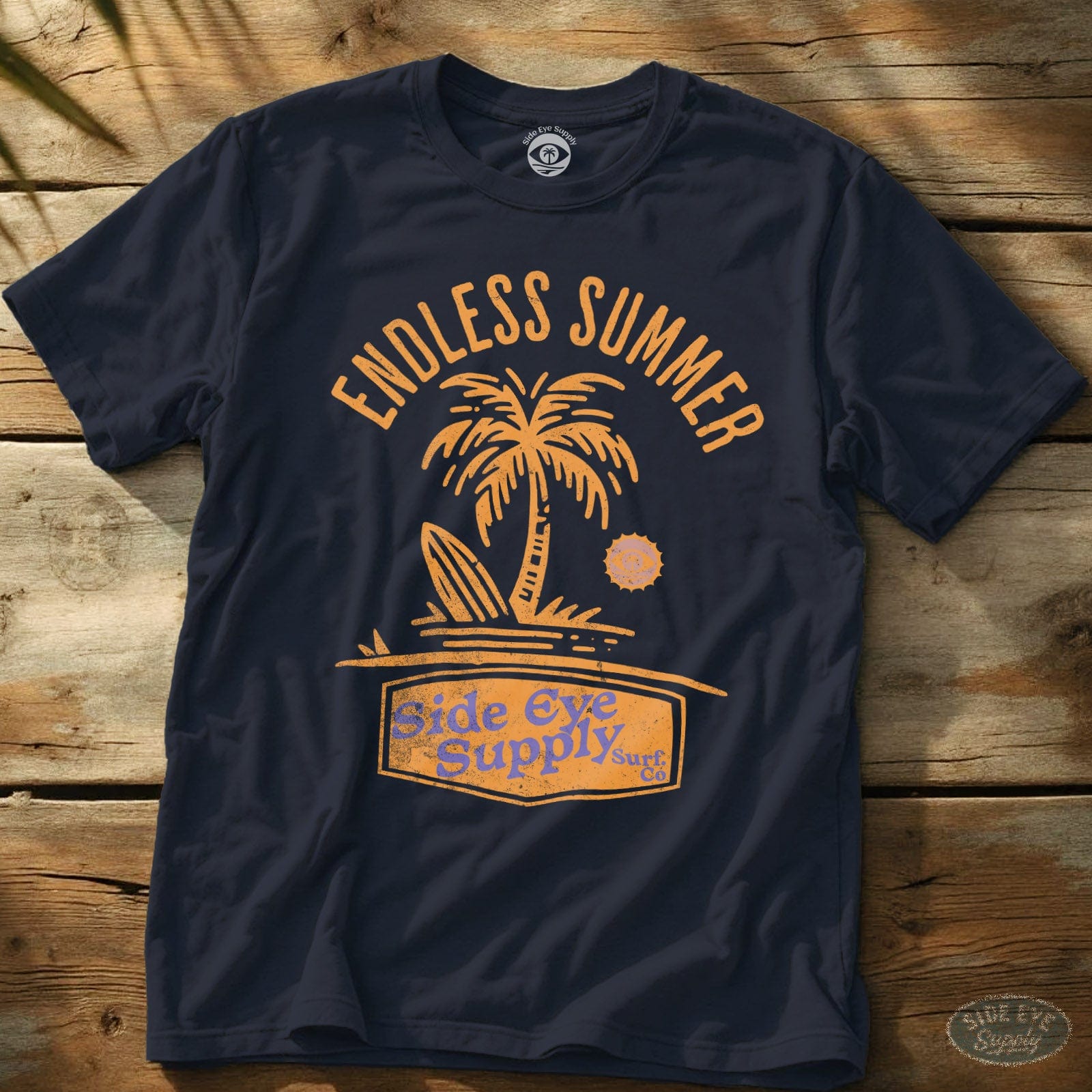 Endless Summer T-Shirt Navy / S - by Side Eye Supply - Surf Beach Life Apparel
