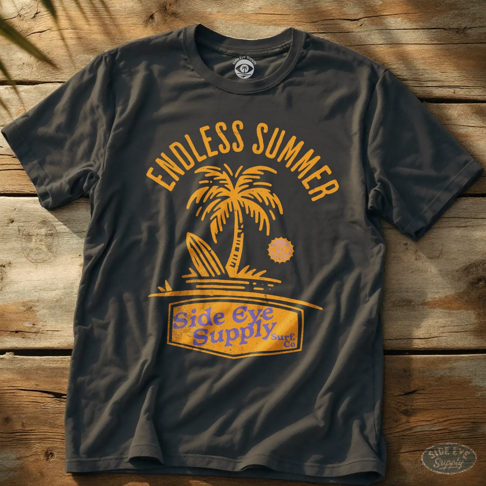 Endless Summer T-Shirt Charcoal / S - by Side Eye Supply - Surf Beach Life Apparel