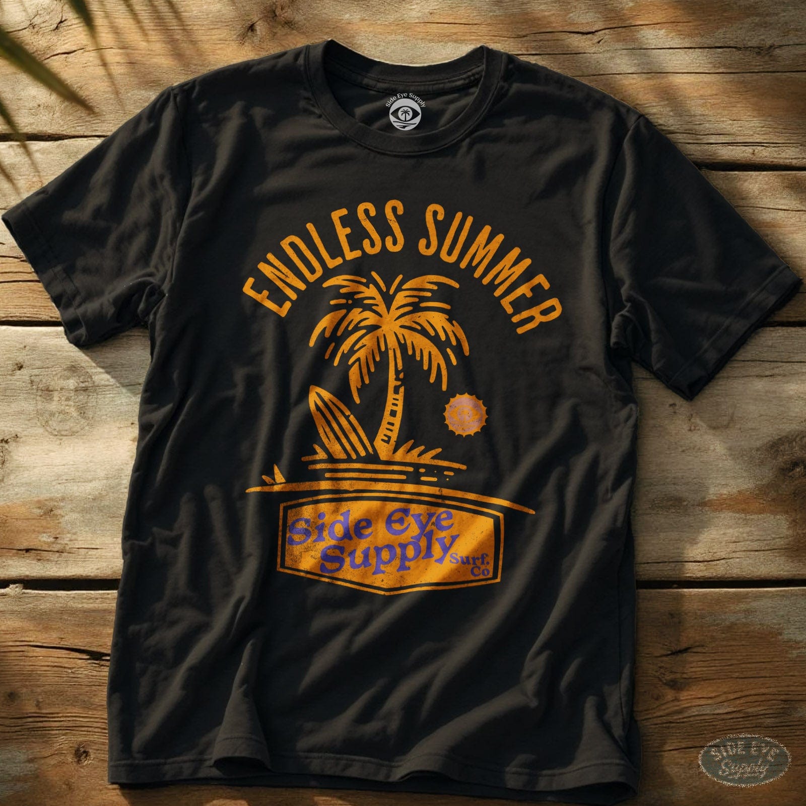 Endless Summer T-Shirt Black / S - by Side Eye Supply - Surf Beach Life Apparel