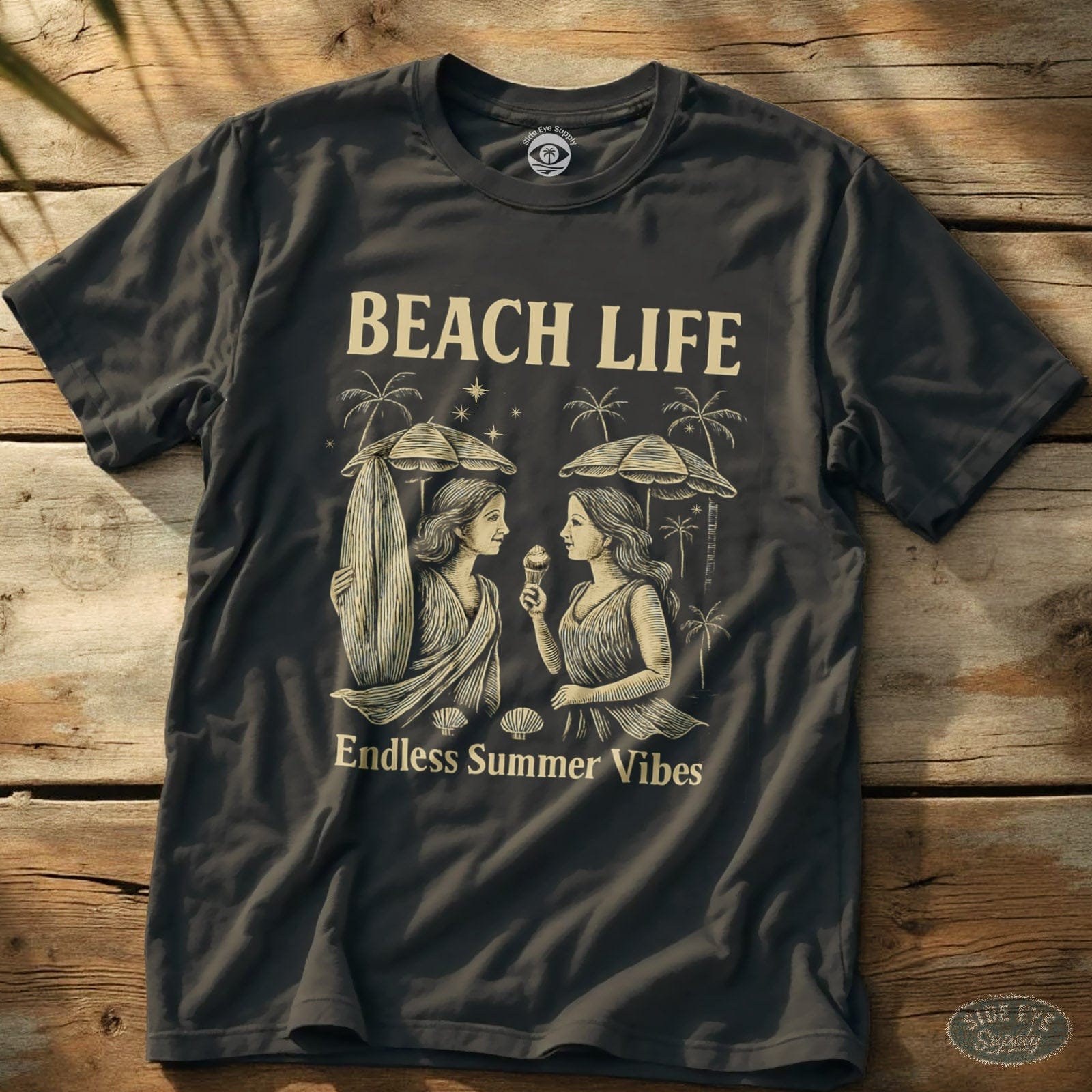 Endless Summer Vibes Tee Charcoal / S - by Side Eye Supply - Surf Beach Life Apparel