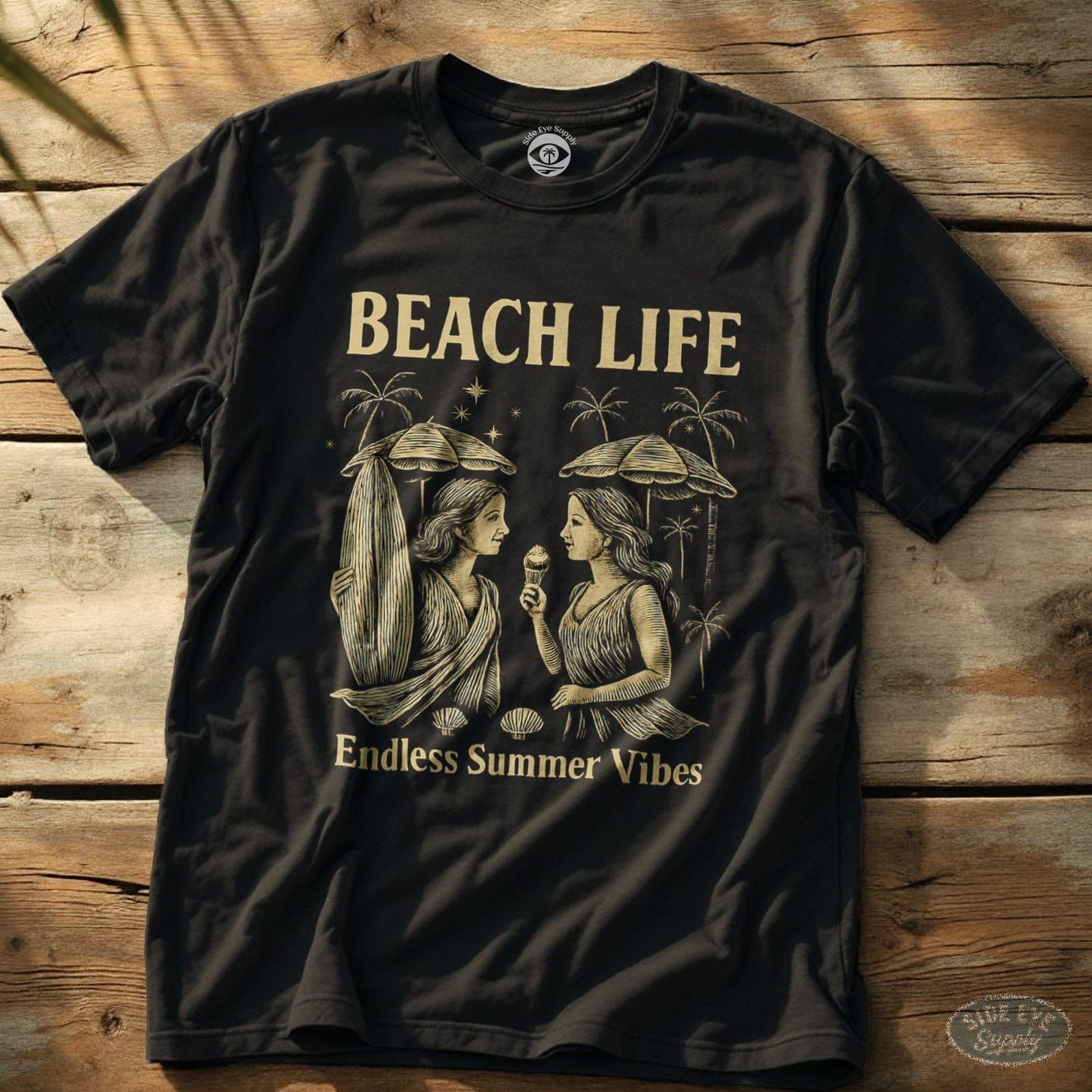 Endless Summer Vibes Tee Black / S - by Side Eye Supply - Surf Beach Life Apparel