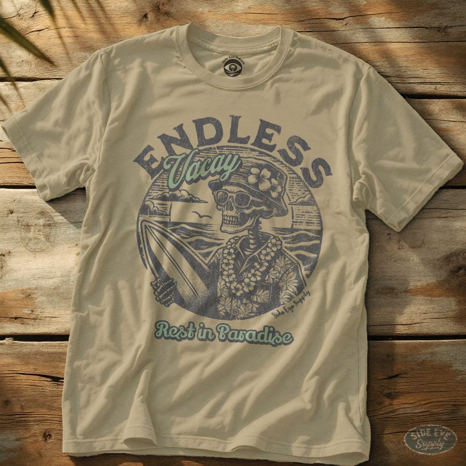 Endless Vacay Tee Sand / S - by Side Eye Supply - Surf Beach Life Apparel