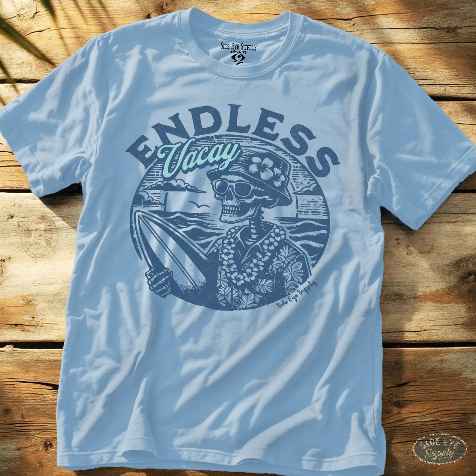 Endless Vacay Tee Light Blue / S - by Side Eye Supply - Surf Beach Life Apparel